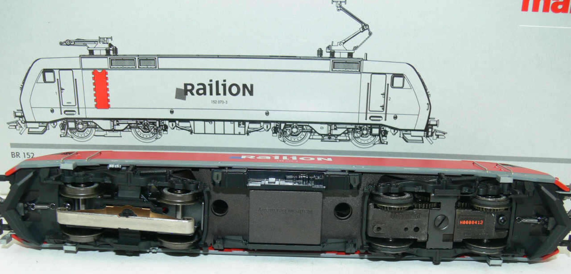 Märklin 37353, E - Lokomotive BR BR 152 "Railion". BN 152 073-3. Digital. Guss. Rot. Neuwertiger - Bild 2 aus 2