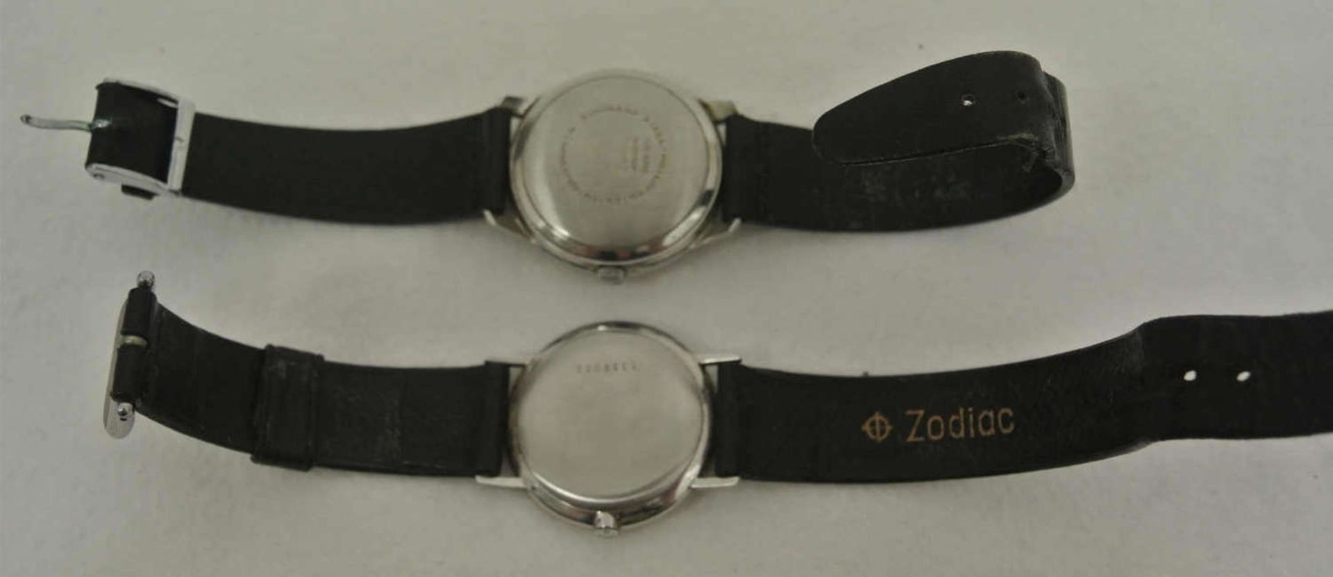 2 klassische Armbanduhren, dabei 1x Zentra mechanisch, Funktion geprüft, sowie 1 Zentra electric ( - Bild 2 aus 2