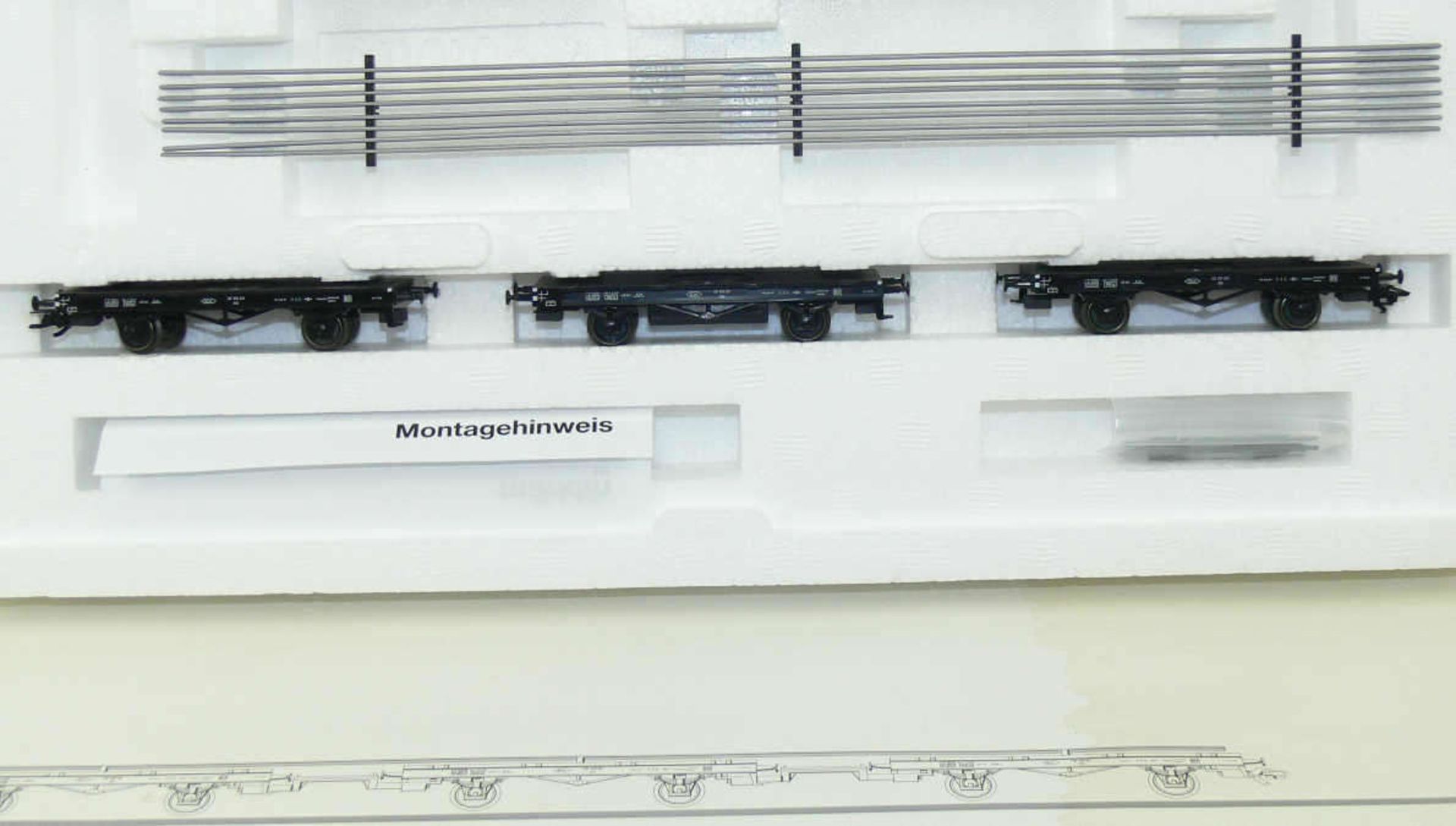 Märklin 45095, Güterzug - Set "Schienentransport". Neuwertig in OVP.