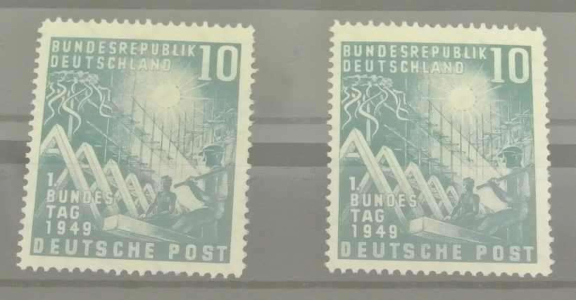 BRD Michel Nr. 111, postfrisch, 2 Briefmarken
