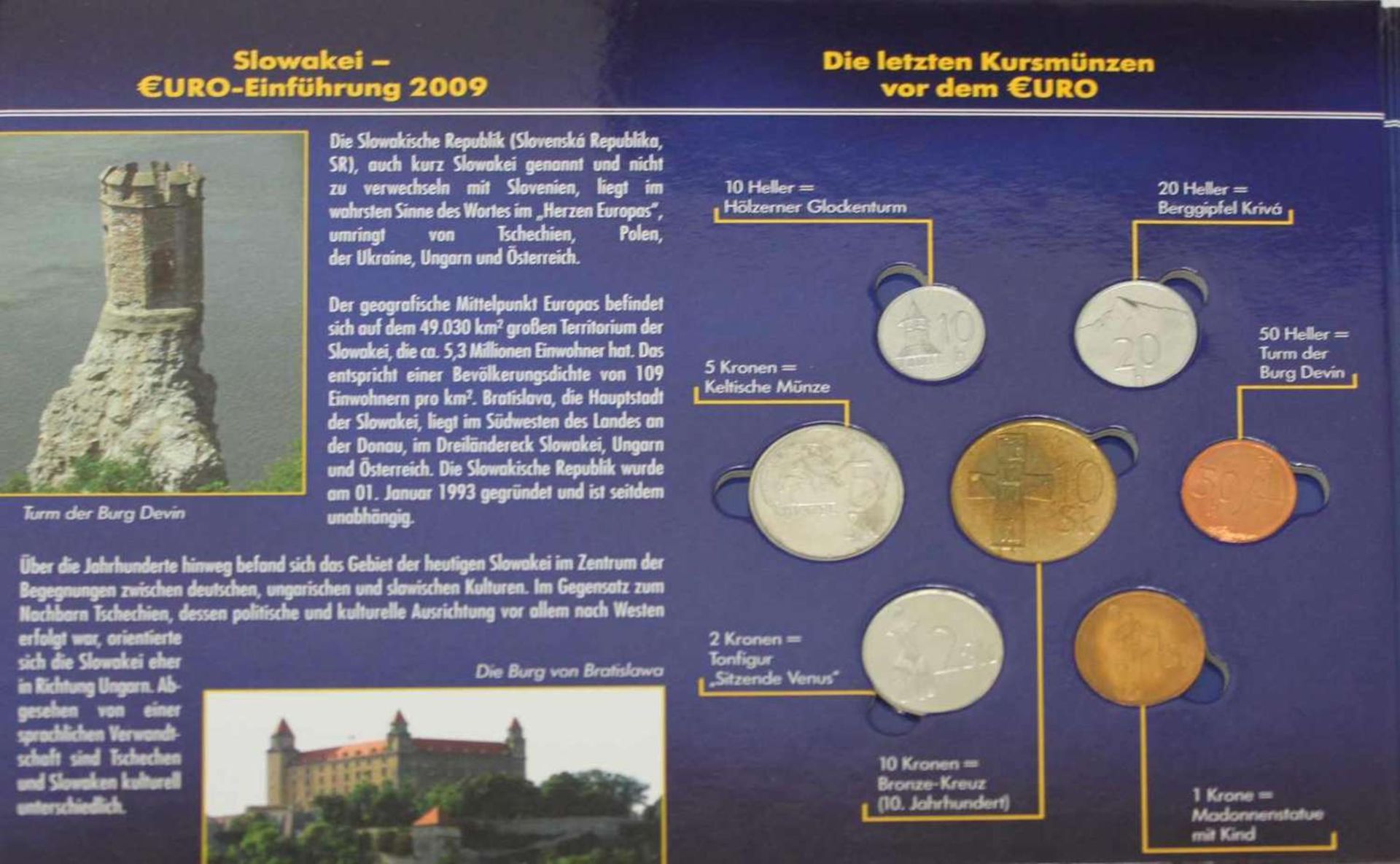 Lot von 7 Euro Startset mit letzten Kursmünzsätze des Landes. Folgende Länder: Slowenien 2009, - Bild 4 aus 15