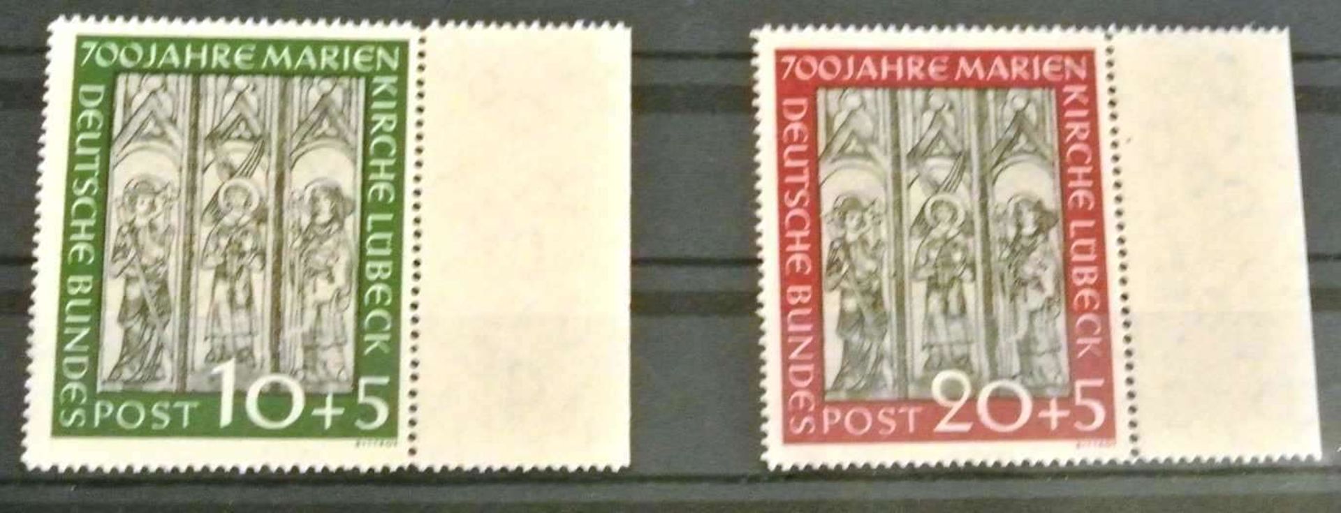 BRD, Michel Nr. 139-140, postfrisch mit rechtem Bogenrand