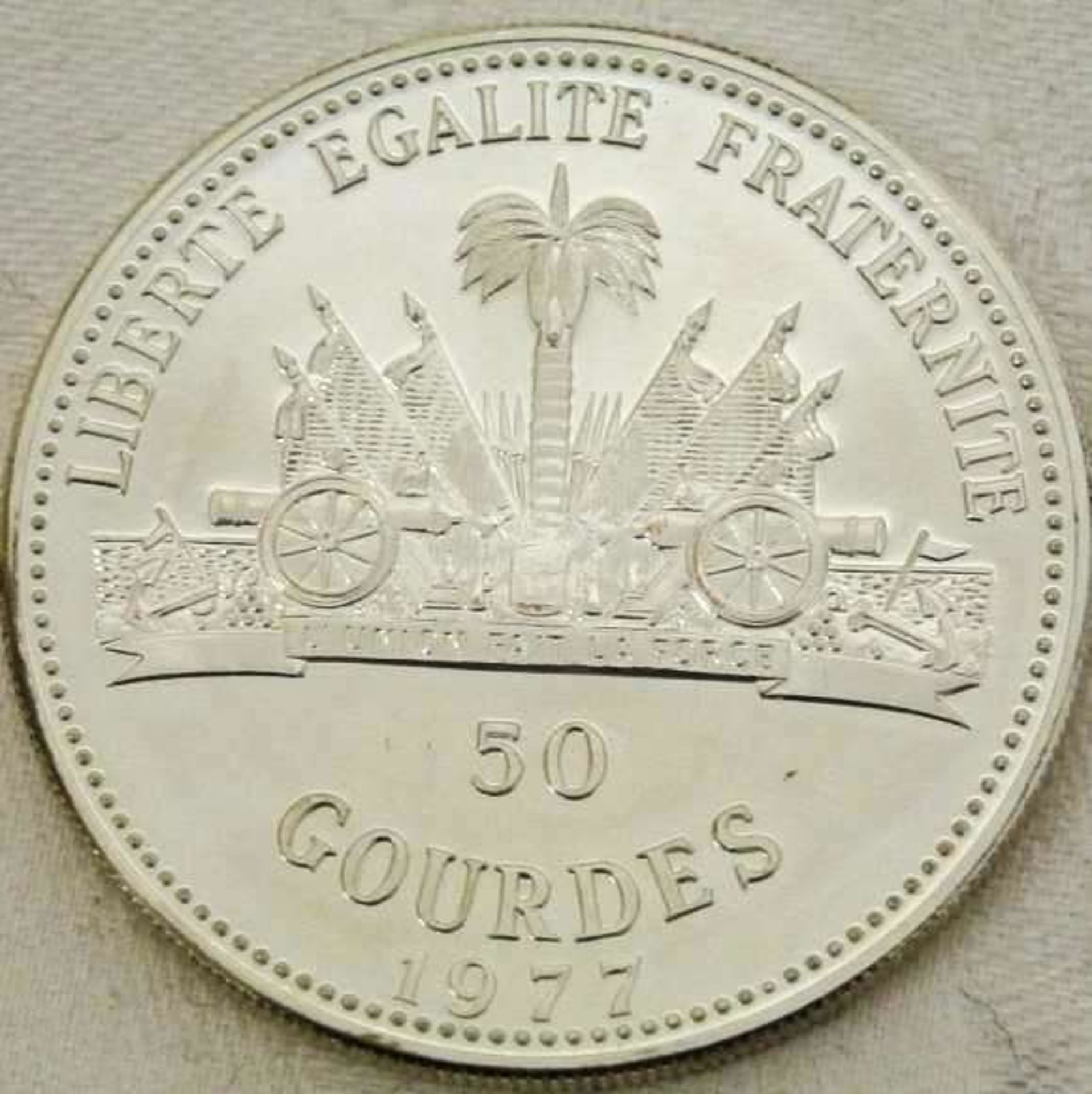 Haiti, 1978, Fußballweltmeisterschaft 1978, 50 Gourdes, Silber