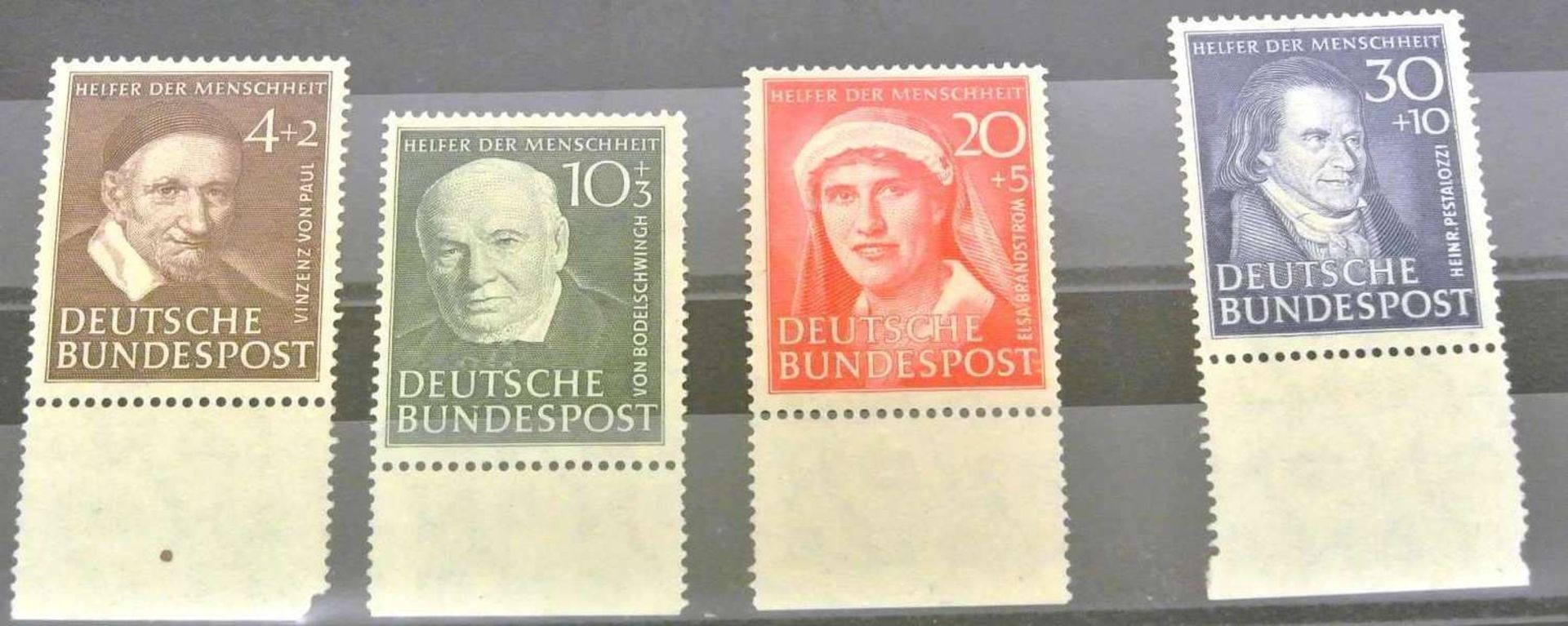 BRD, Michel Nr. 143-146, postfrisch mit Unterrand