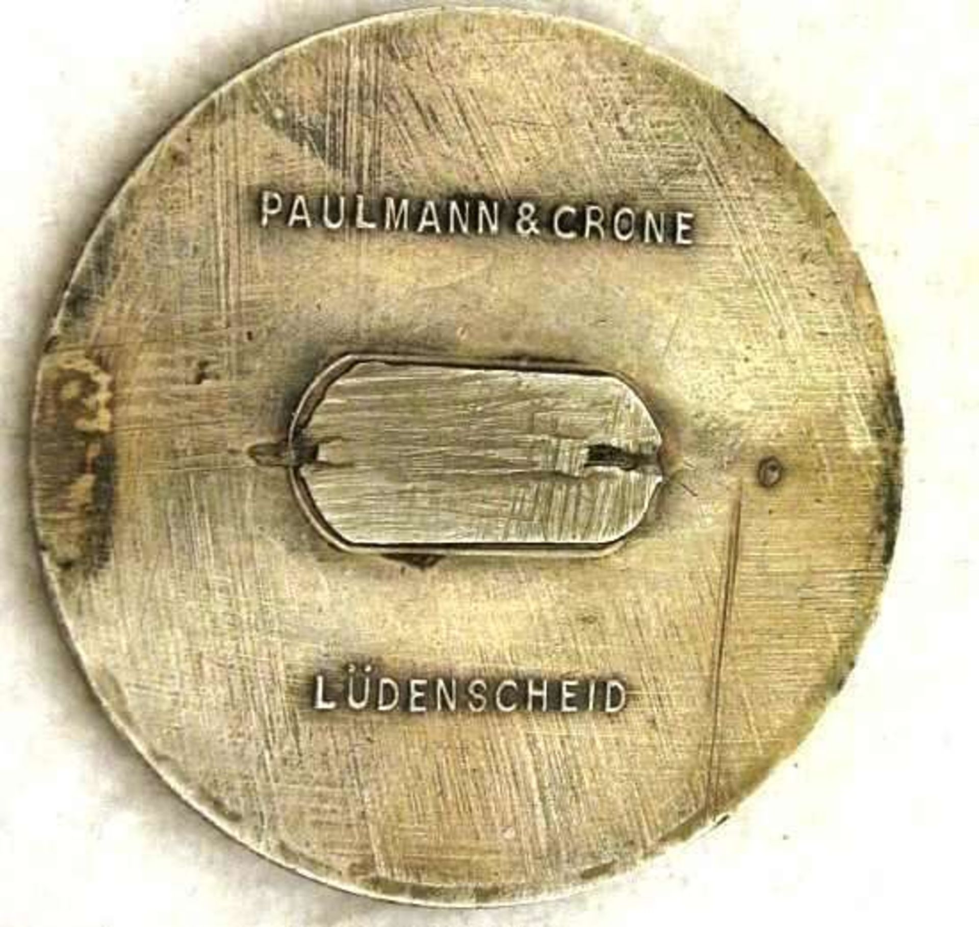 1 Brosche "Hitlers Dank Gau Unterfranken 1933" Hersteller Paulmann a Crone Lüdenscheid. Nadel - Bild 2 aus 2