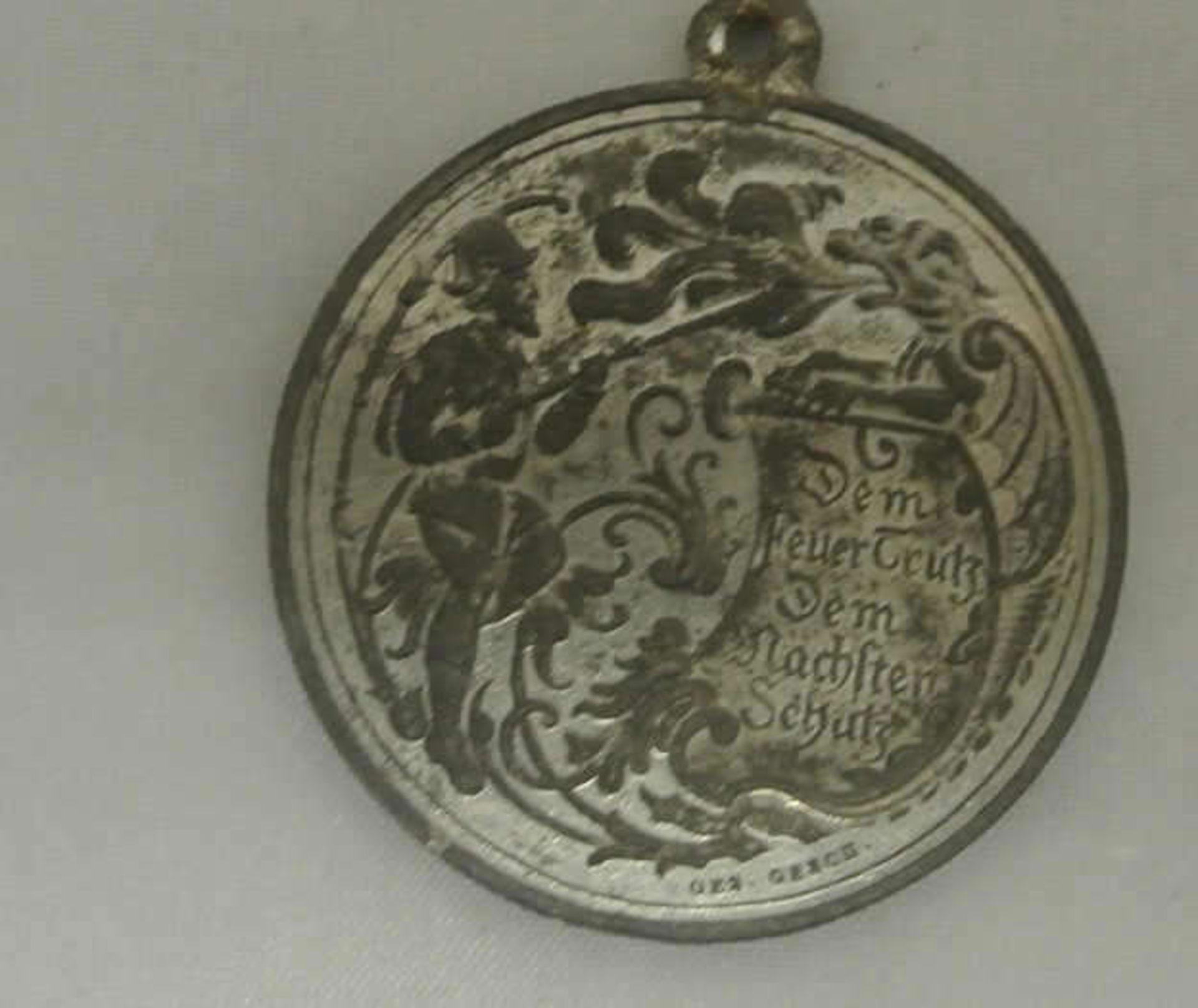 1 Medaille / Auszeichnung Fünfzehnter Hessischer Feuerwehrtag am 23. August 1891, Worms a. Rhein