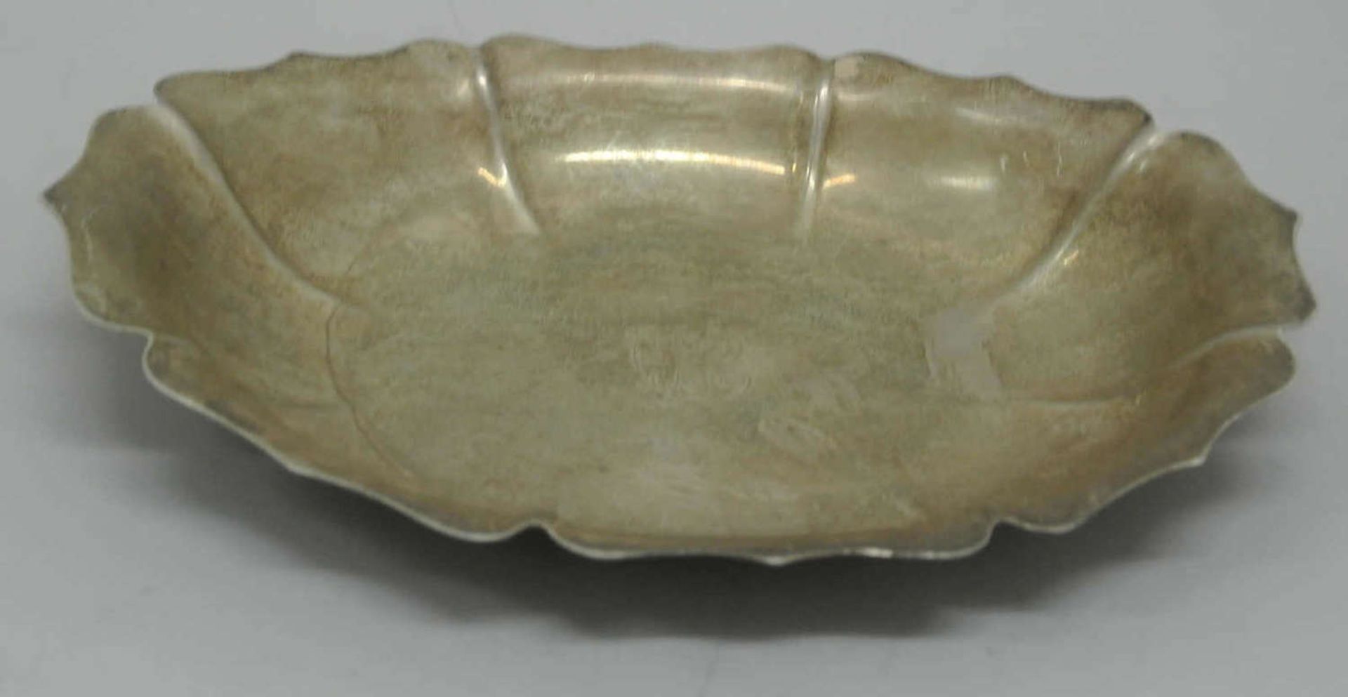 Silber Schale, gepunzt mit Sterling, RD 784, Irish Reproduction, Länge ca. 18 cm, Breite ca. 13
