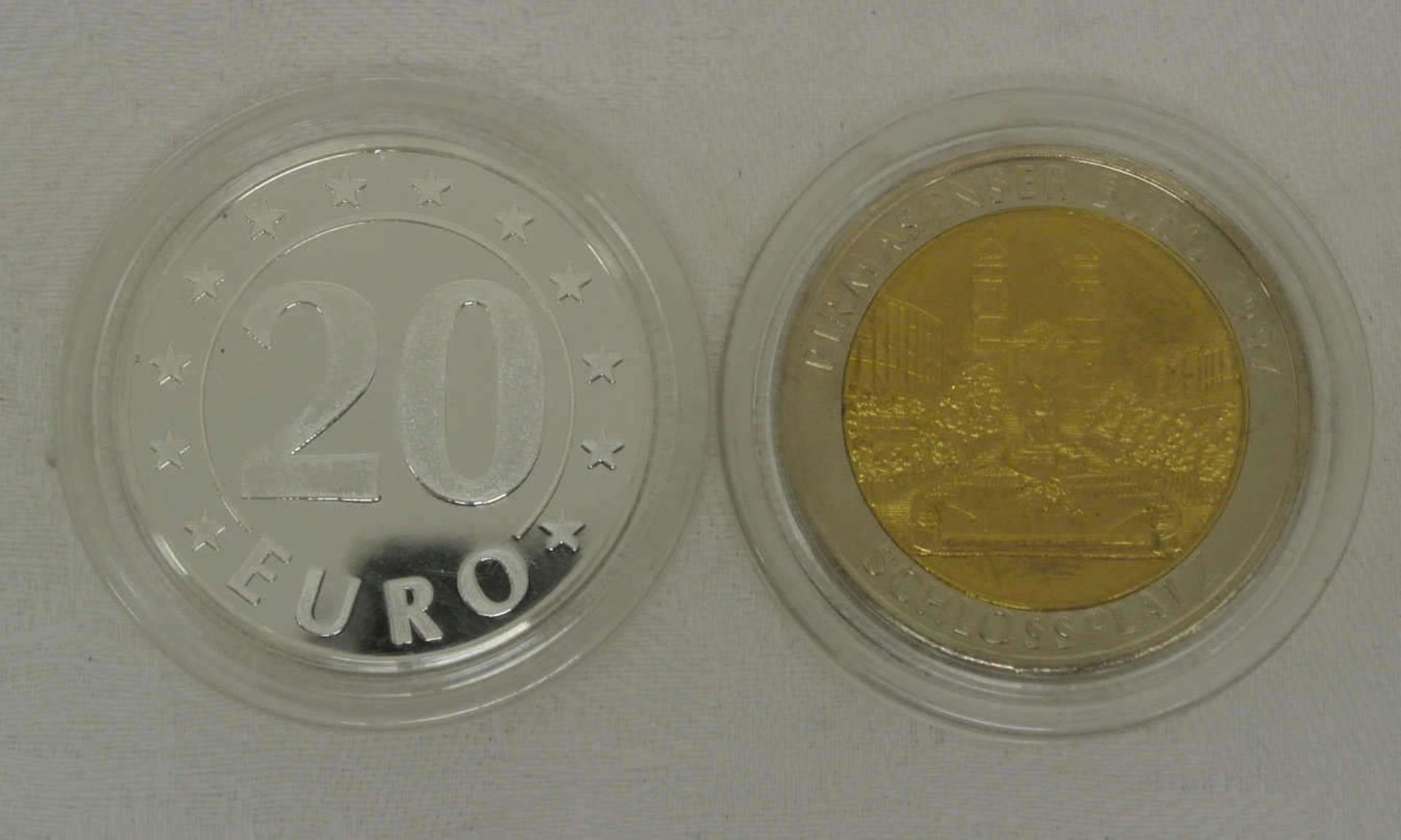 Pirmasenser Euro, dabei 1x 5 Euro, sowie 1x 20 Euro Silber, diese Auflage nur 2000 Stück.