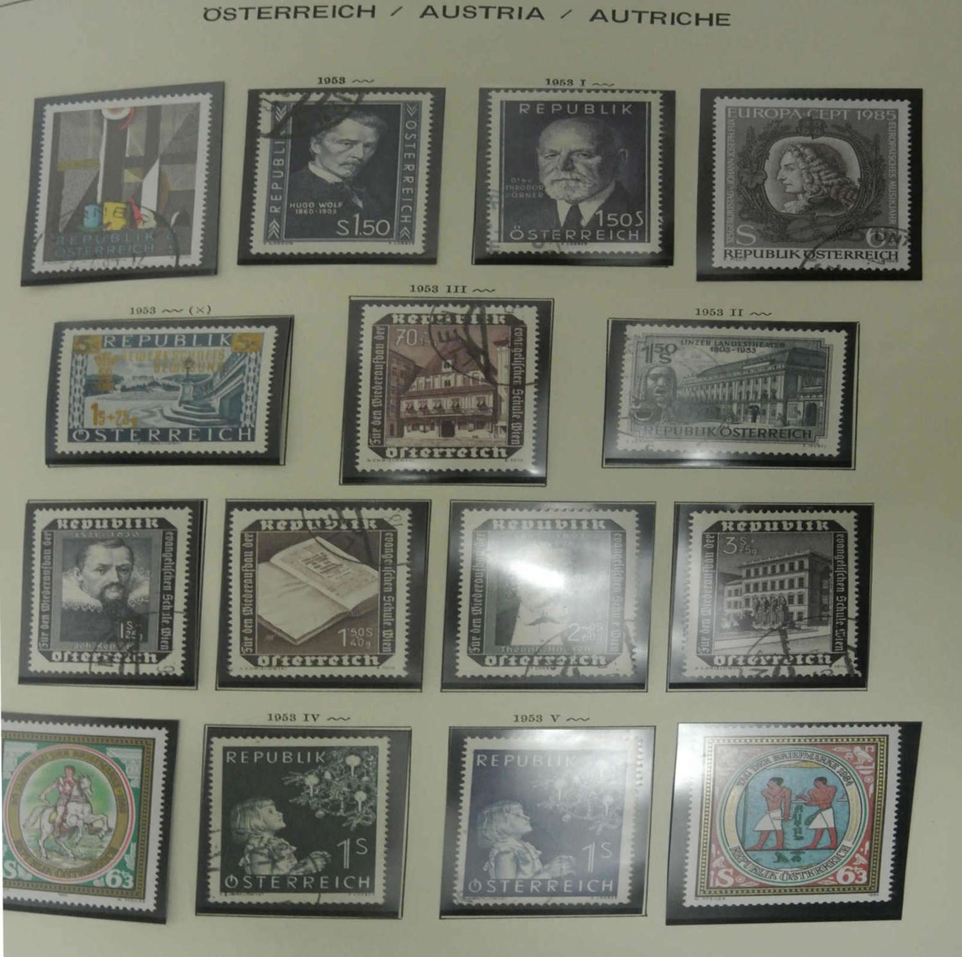 Österreich, Schaubek Vordruckalbum, gut geführte Teilsammlung ab 1850-1981. Besichtigung - Bild 6 aus 7