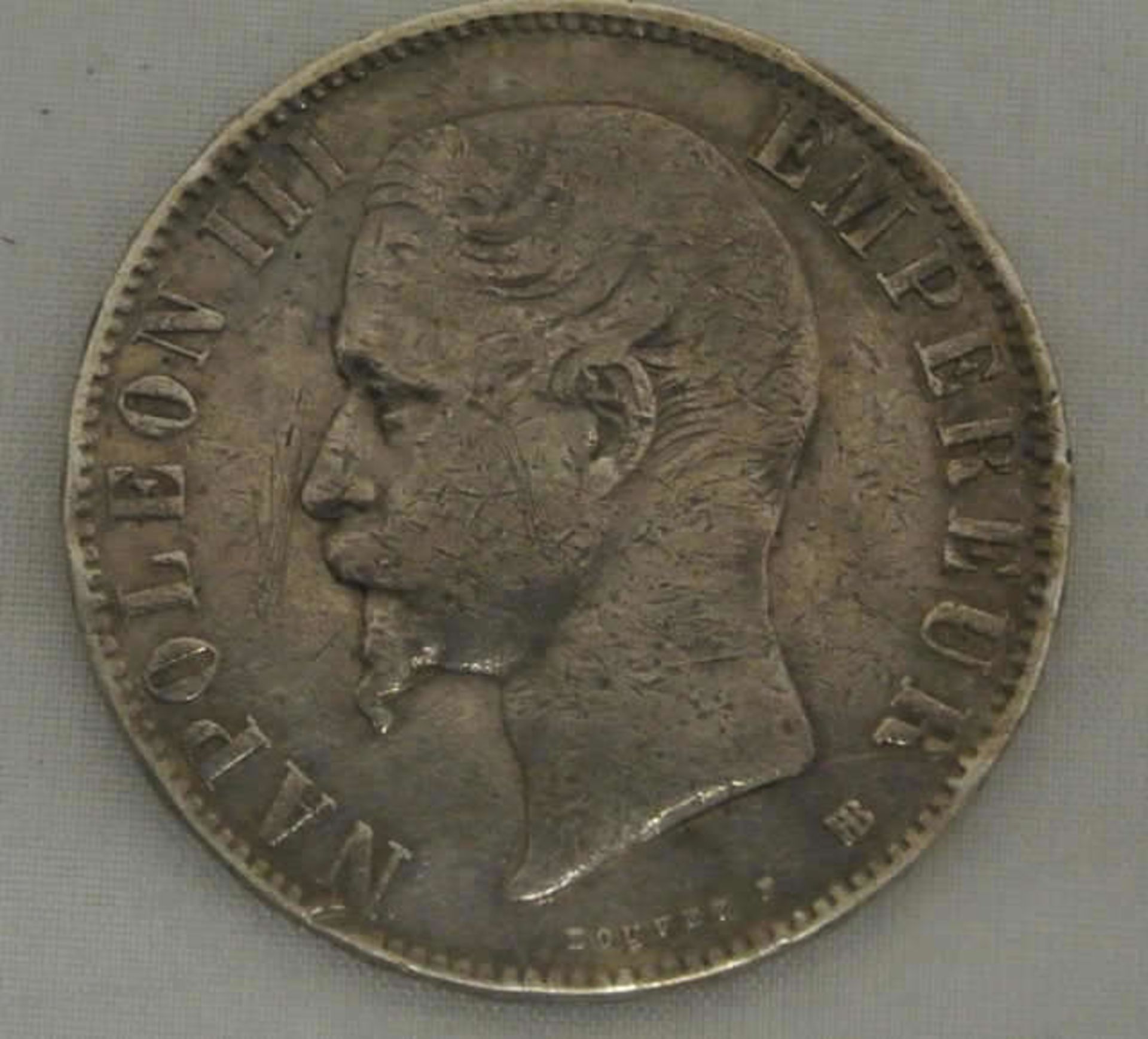 Frankreich, 5 Franc Silbermünze 1856 BB. Napoleon III. Katalog Nr. GAD 734. Erhaltung: sehr schön. - Bild 2 aus 2