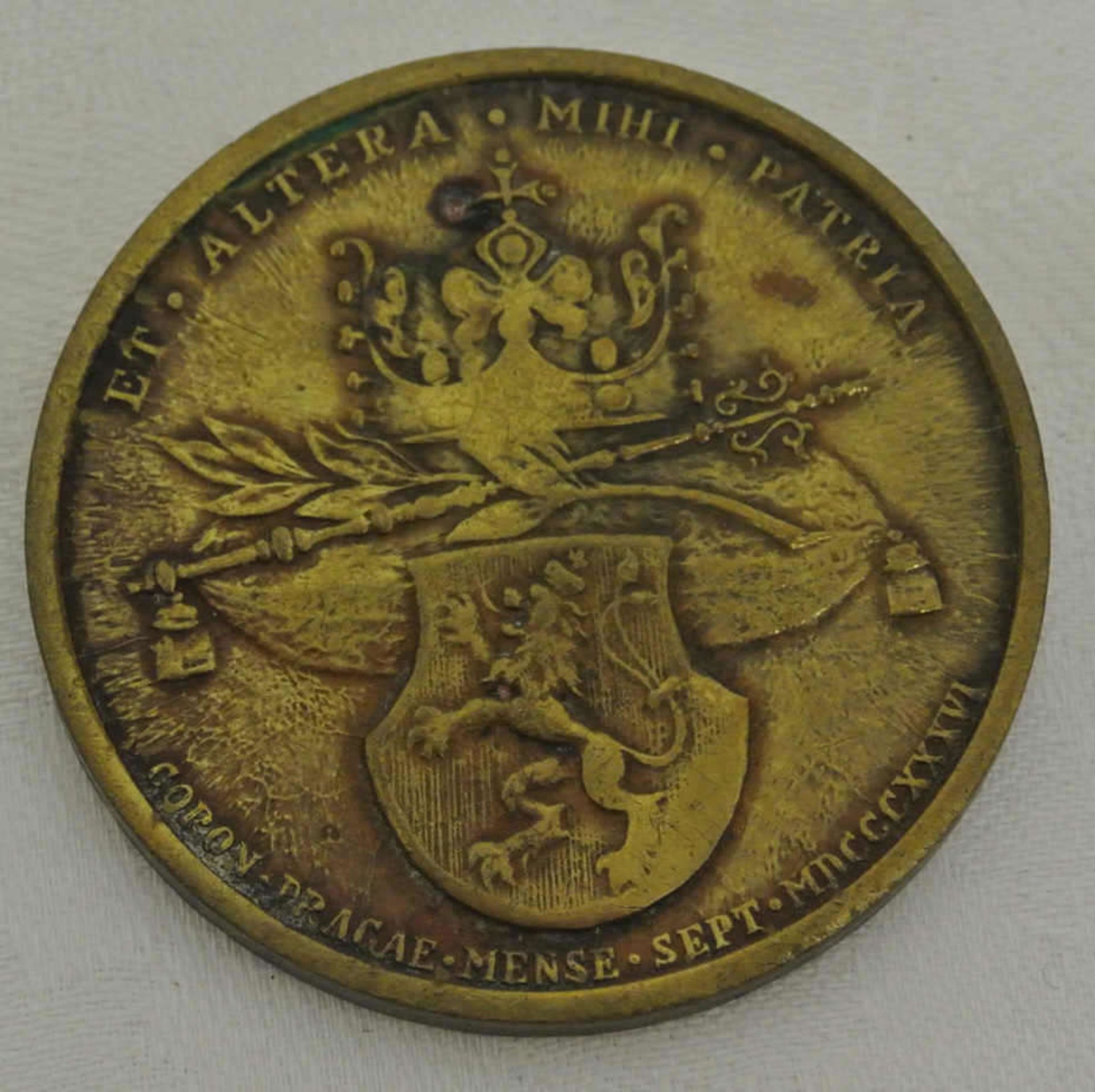 Medaille 1836, Bronze, Ferdinand I (1835-1848) auf die böhmische Krönung, Brustbild der Kaiserin - Bild 2 aus 2