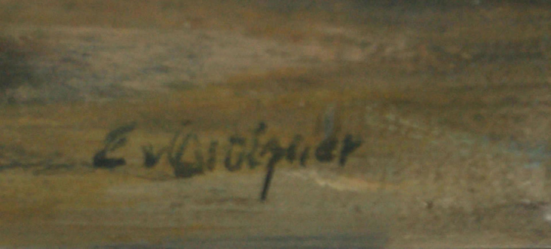 Eduard v. Gutzner (1846-1925), Ölgemälde auf Leinwand "Weinkeller", rechts unten Signatur E.v. - Bild 2 aus 2