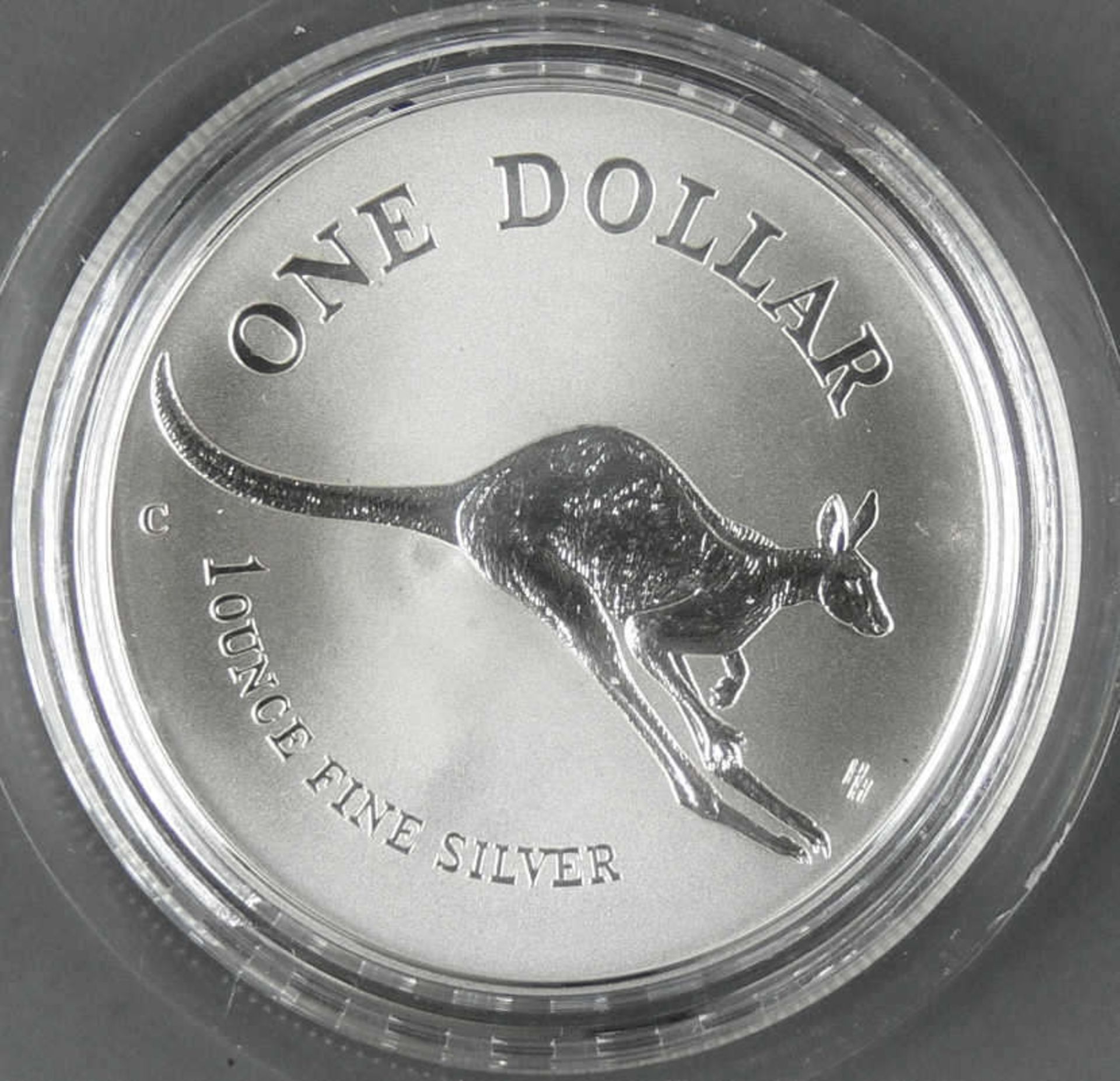 Australien 1994, 1.- Dollar - Silbermünze "Kängeruh". Silber 999, Gewicht: 1 oz. In Kapsel.