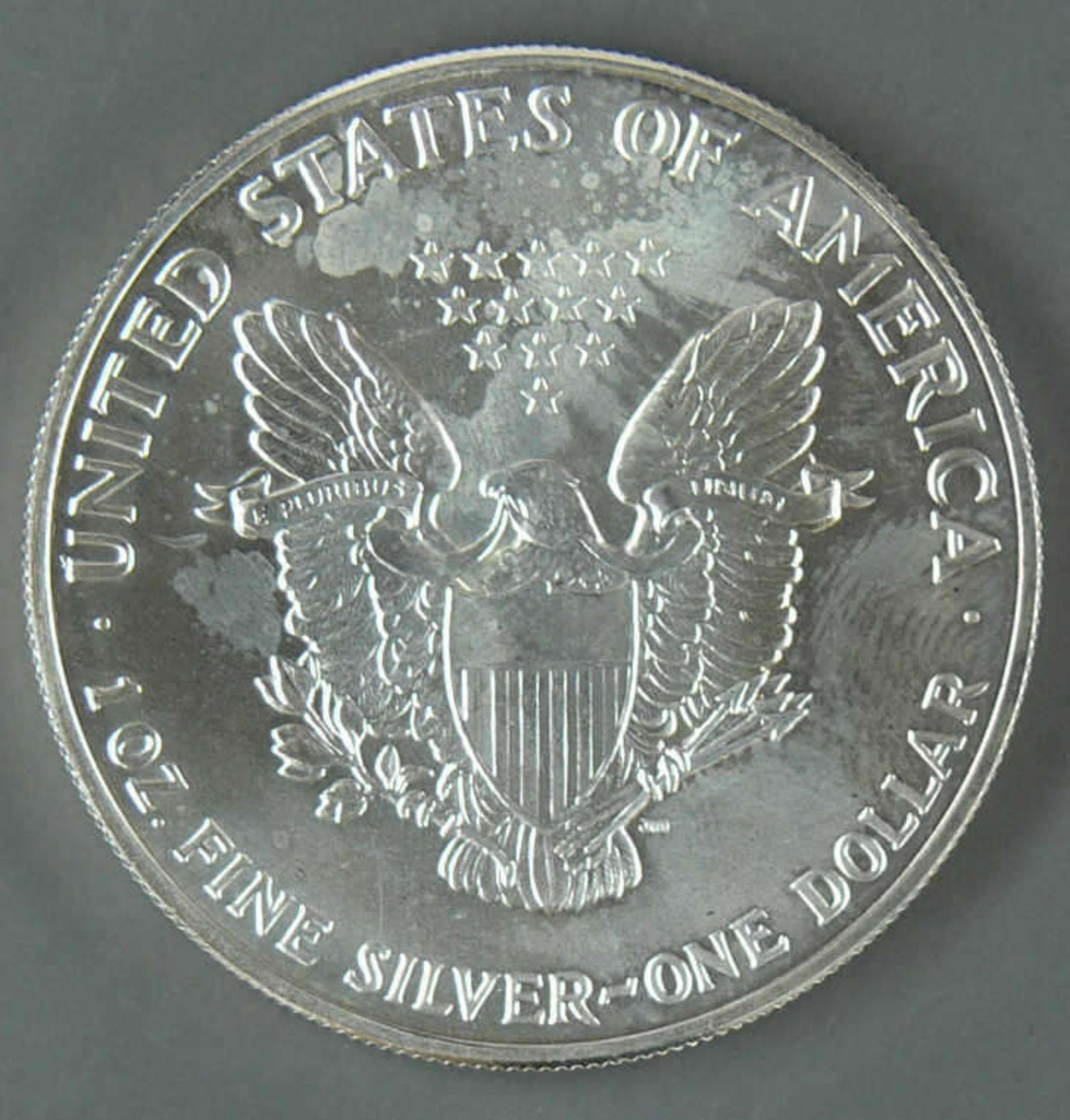USA 1991, 1.- Dollar - Silbermünze, "schreitende Liberty", Silber 999, Gewicht: 1 oz., - Image 2 of 2