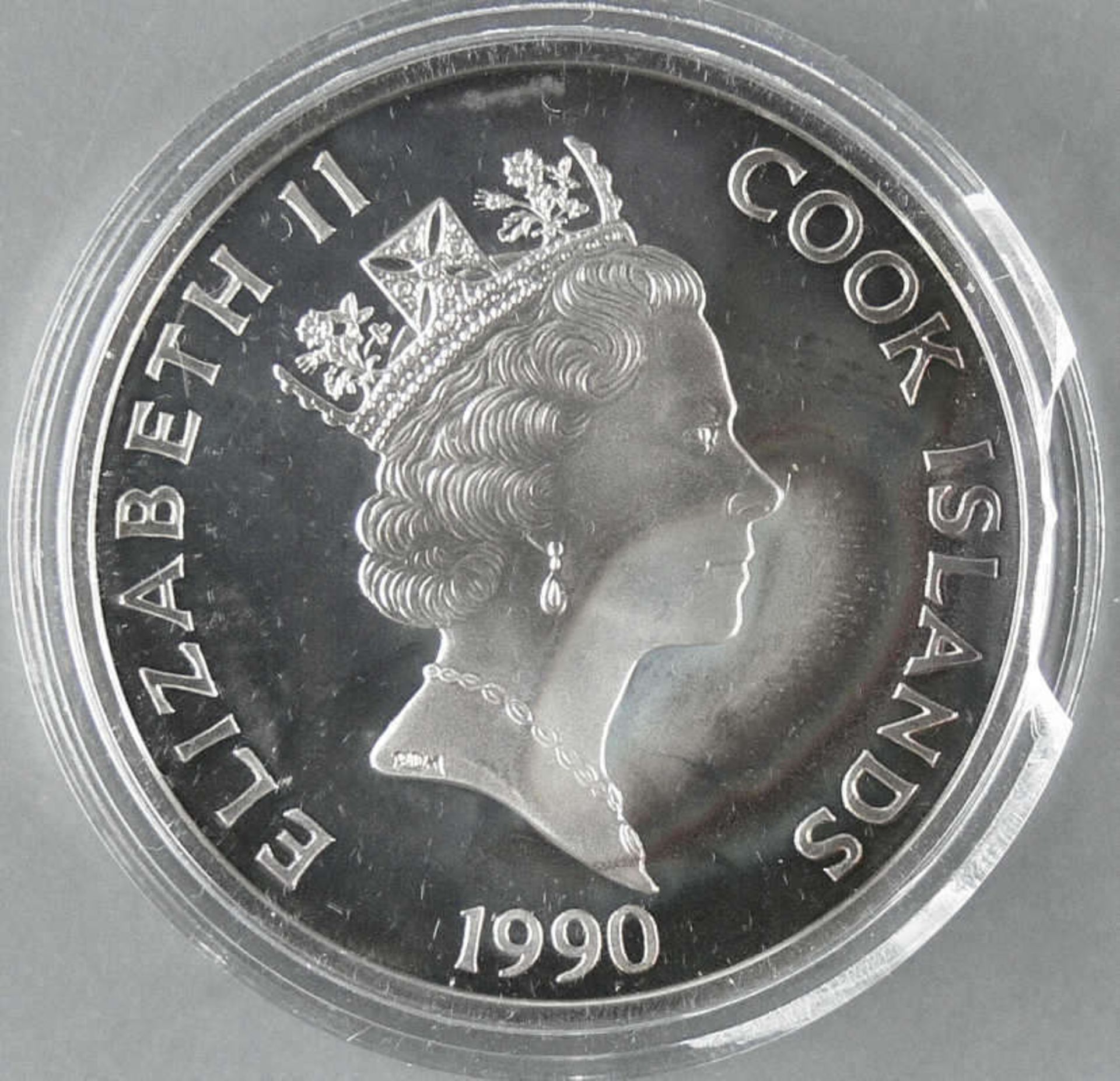 Cook Islands 1990, 50.- Dollars - Silbermünze "500 Jahre Entdeckung von Amerika - Pedro Alvares - Bild 2 aus 2