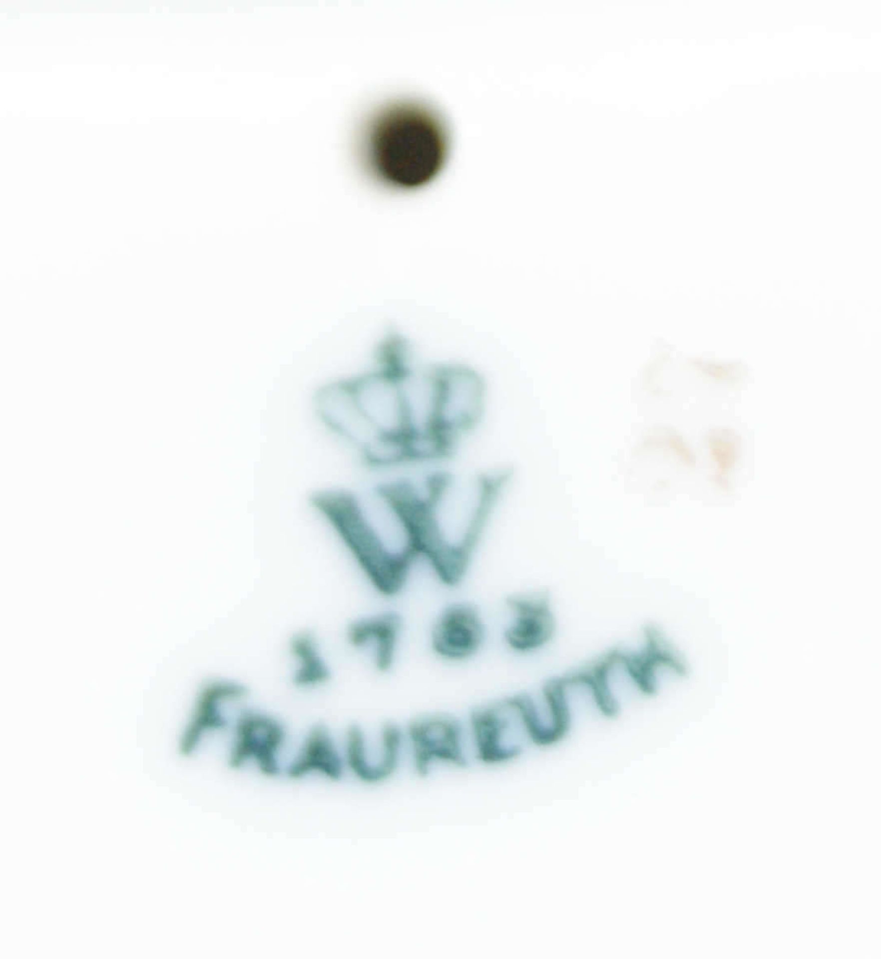 Fraureuth Porzellanfigur "gute Freunde".Jugendstilfigur mit Gold ausstaffiert. Am Stand gemarkt - Bild 4 aus 4