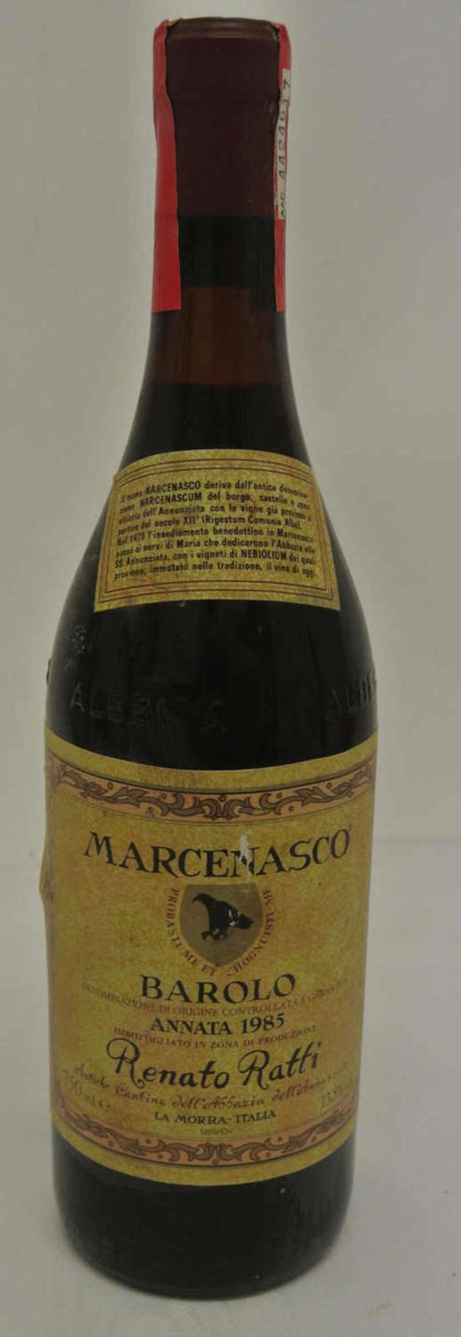 Marcenasco Barolo, Annata 1985, Renato Ratti, La Morra Italia