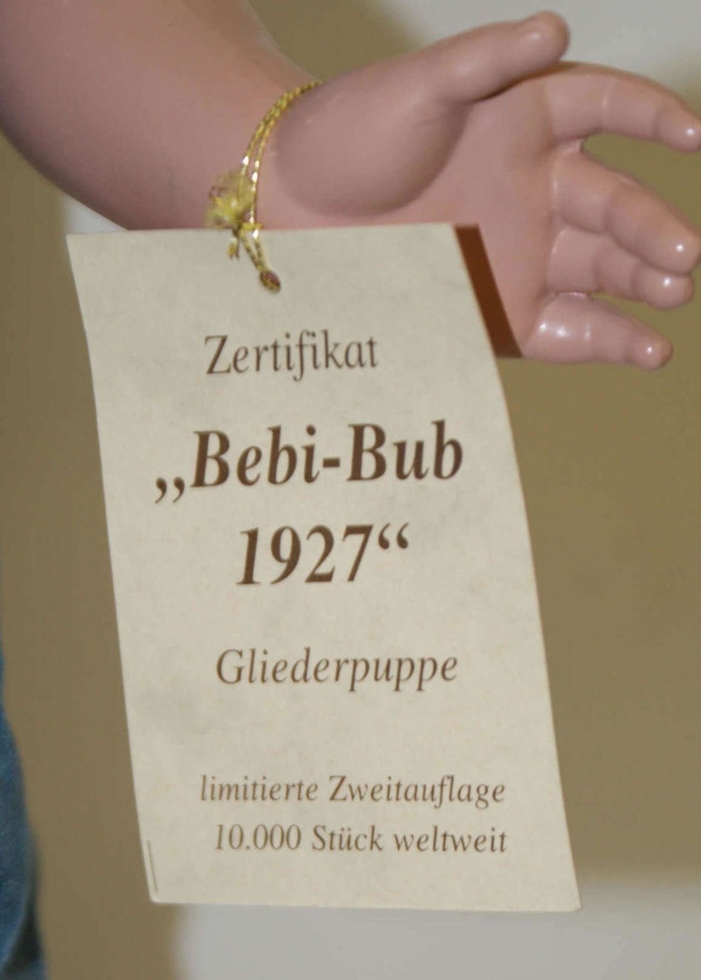 Schildkröt Puppe "Bebi-Bub 1927", Gliederpuppe, limitierte Zweitauflage 10.000 Stück weltweit. - Bild 3 aus 4