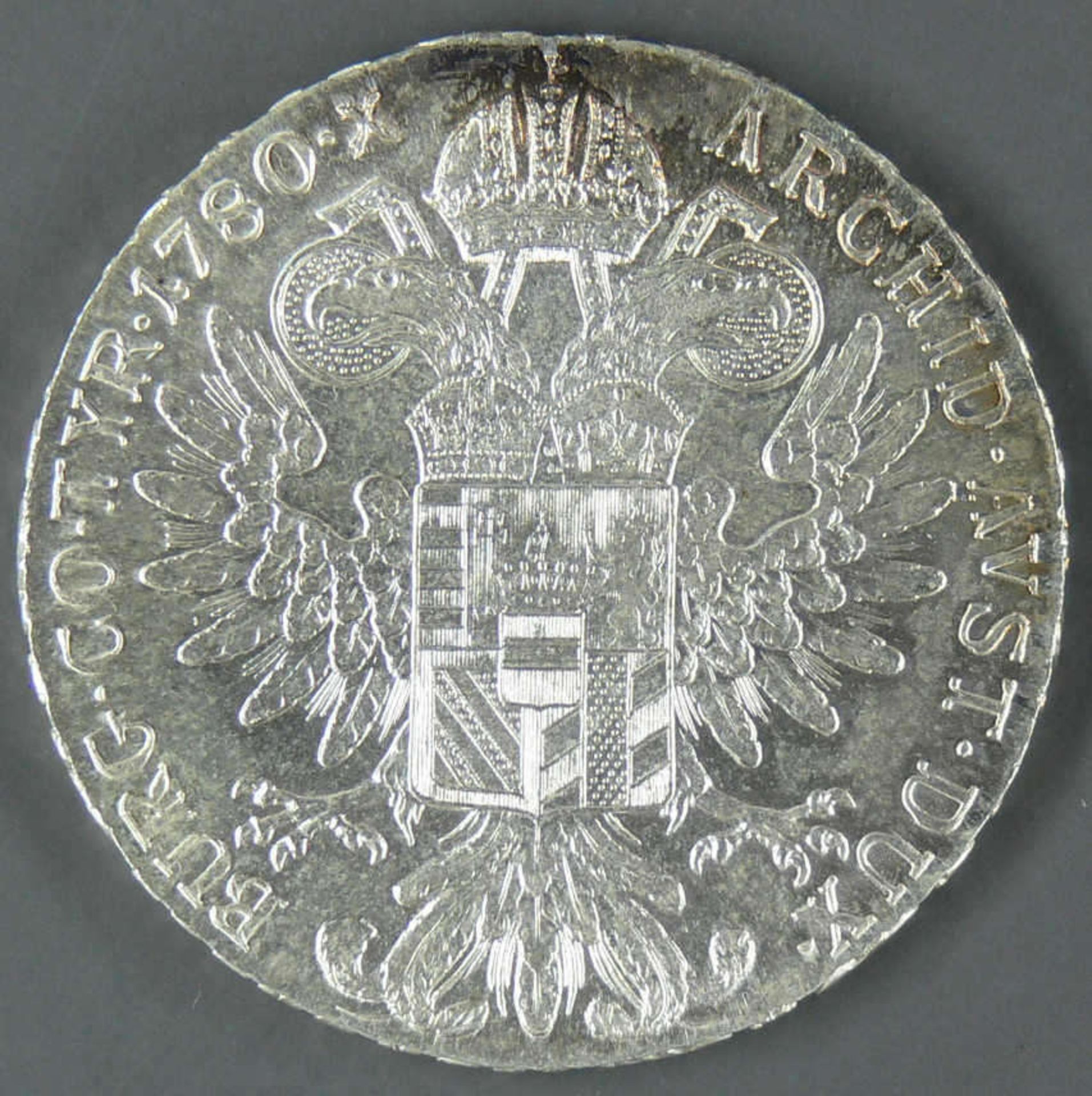 Österreich 1780, Maria - Theresien - Taler. Silber. Gewicht. ca. 28,1 g. - Bild 2 aus 2