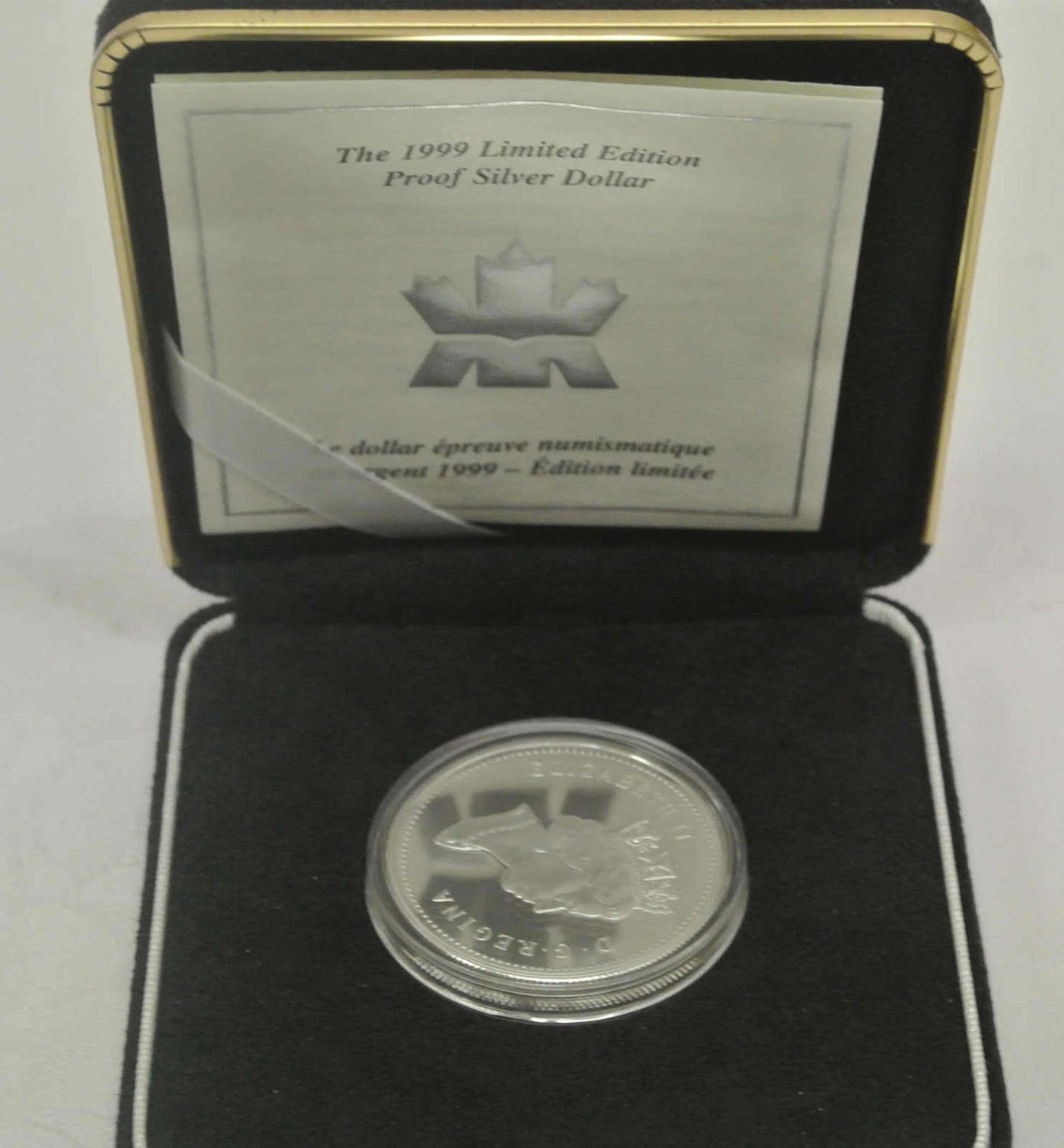 Canada Silberdollar 1999, polierte Platte, im Etui. "Internationales Jahr der älteren Menschen". Mit