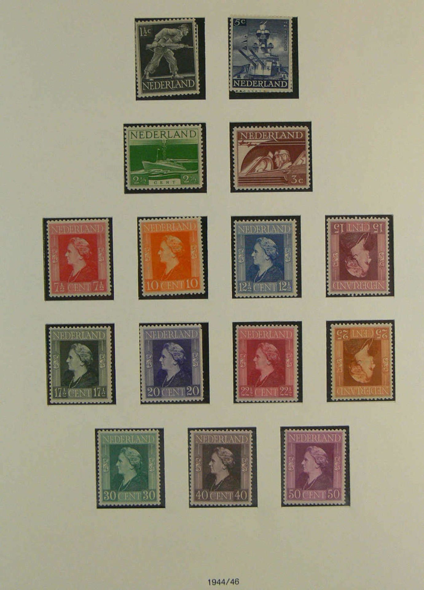 Niederlande-Sammlung, gute Einsteigersammlung mit zum Teil besseren Werten, 1945 - 1951 und 1961-