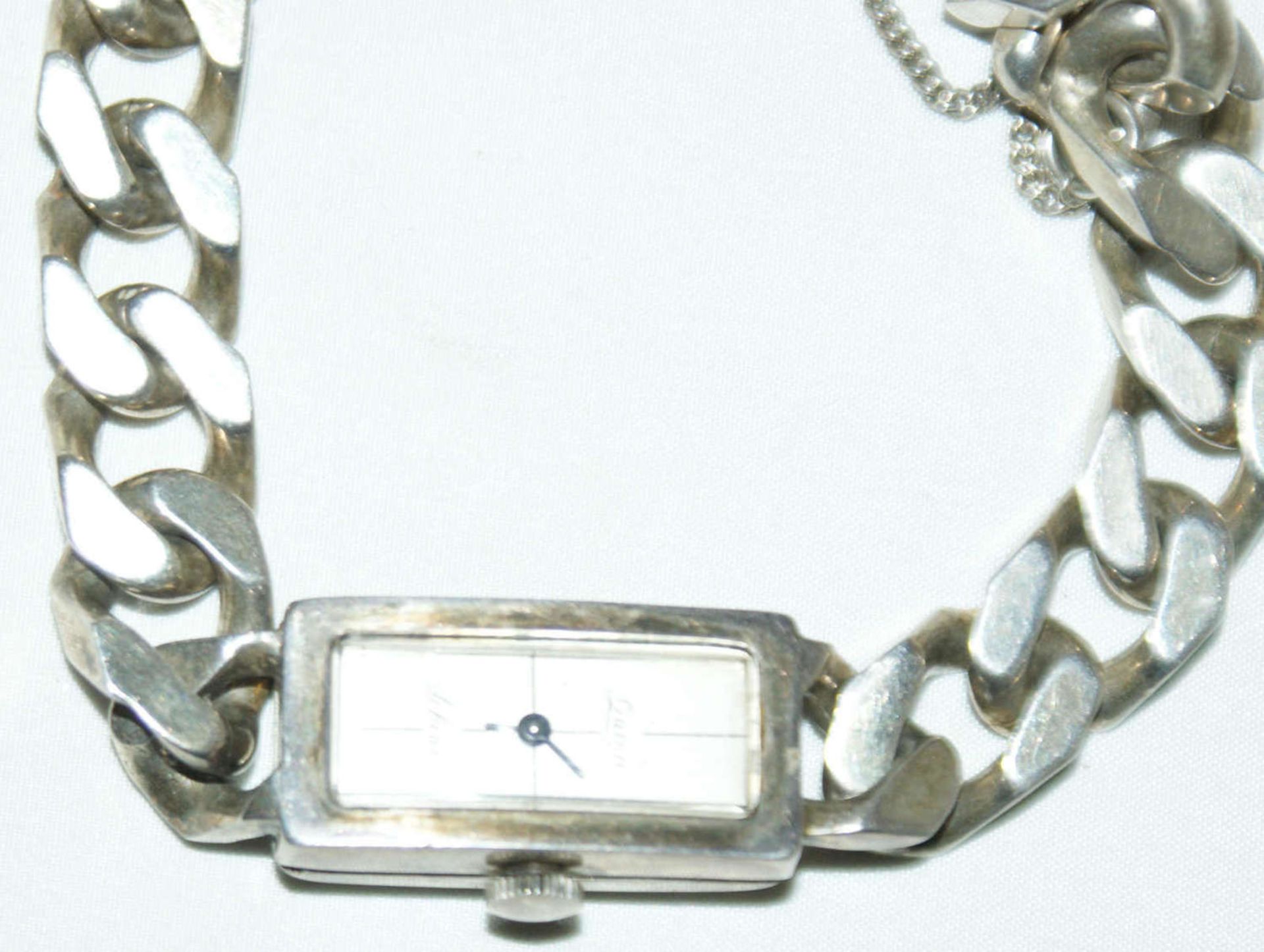 925er-Silber Damenuhr, Quinn Scheurle, Gewicht ca. 52,8 g - Bild 2 aus 2