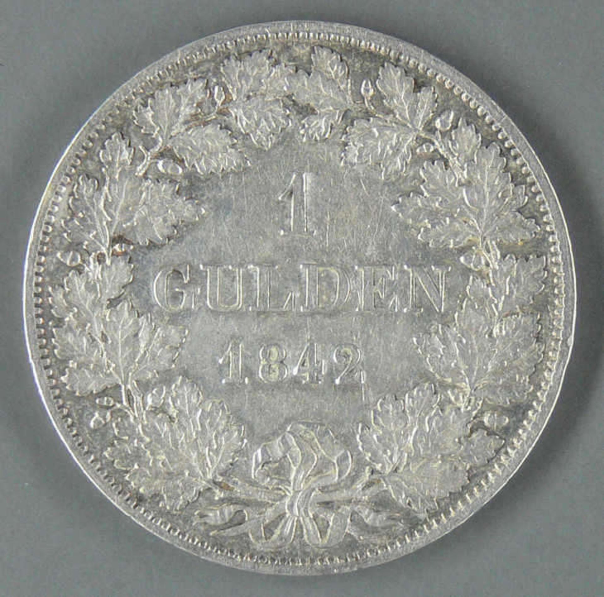 Altdeutschland Bayern 1842, ein Gulden "Ludwig I.". Jaeger: 62, AKS 78. Erhaltung: ss-vz. - Bild 2 aus 2