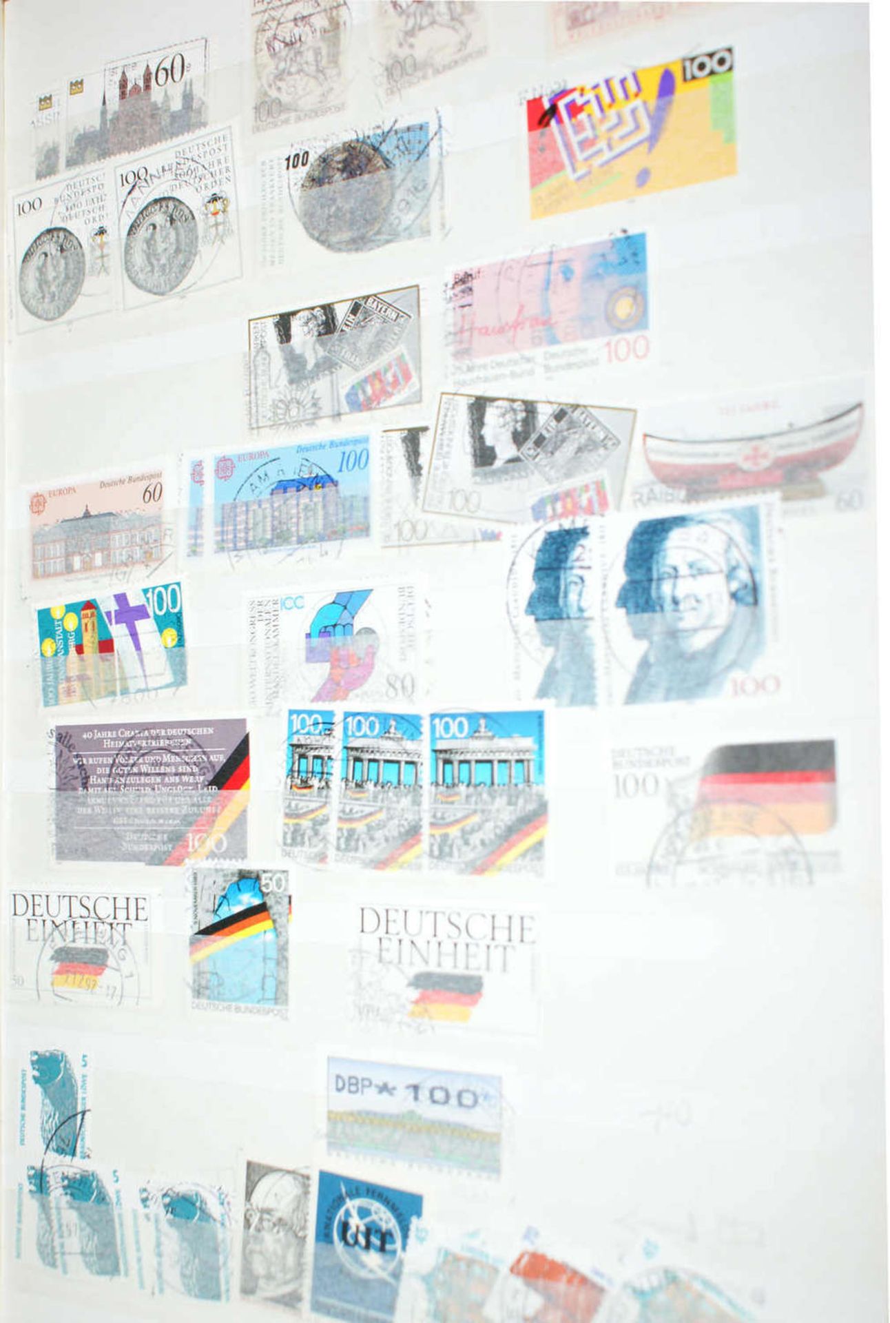 BRD - Briefmarken Dubletten Konvolut, bestehend aus 18 Alben, teilweise schlecht gelagert. - Bild 2 aus 5