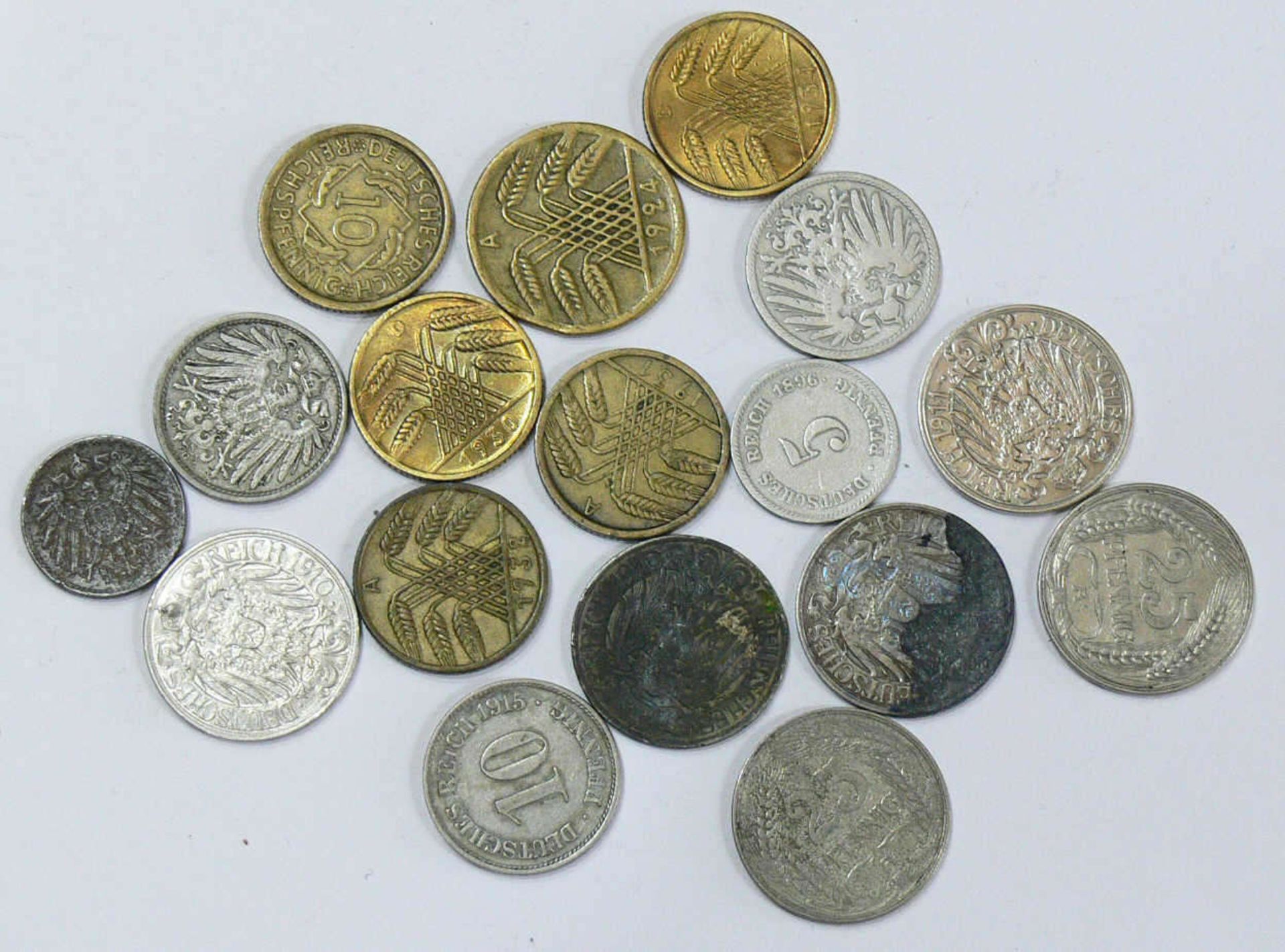 Deutsches Reich, Lot Kleinmünzen. Bitte besichtigen. German Empire, Lot small coins. Please visit.