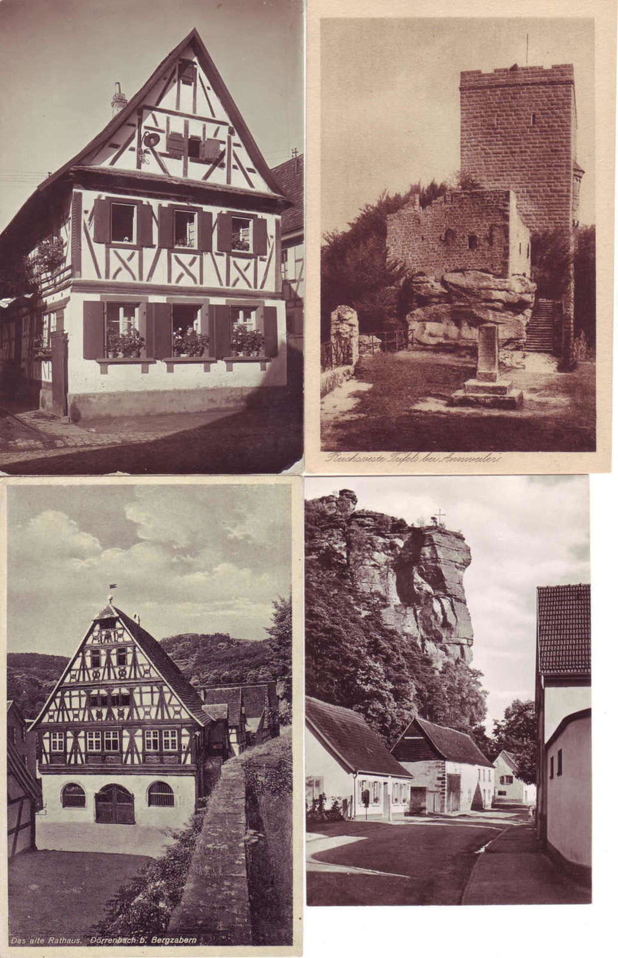 Lot alte Postkarten aus der Pfalz (Dahner Felsenland, Wasgau, Bad Bergzabern, Landau etc) mit vielen - Bild 8 aus 9