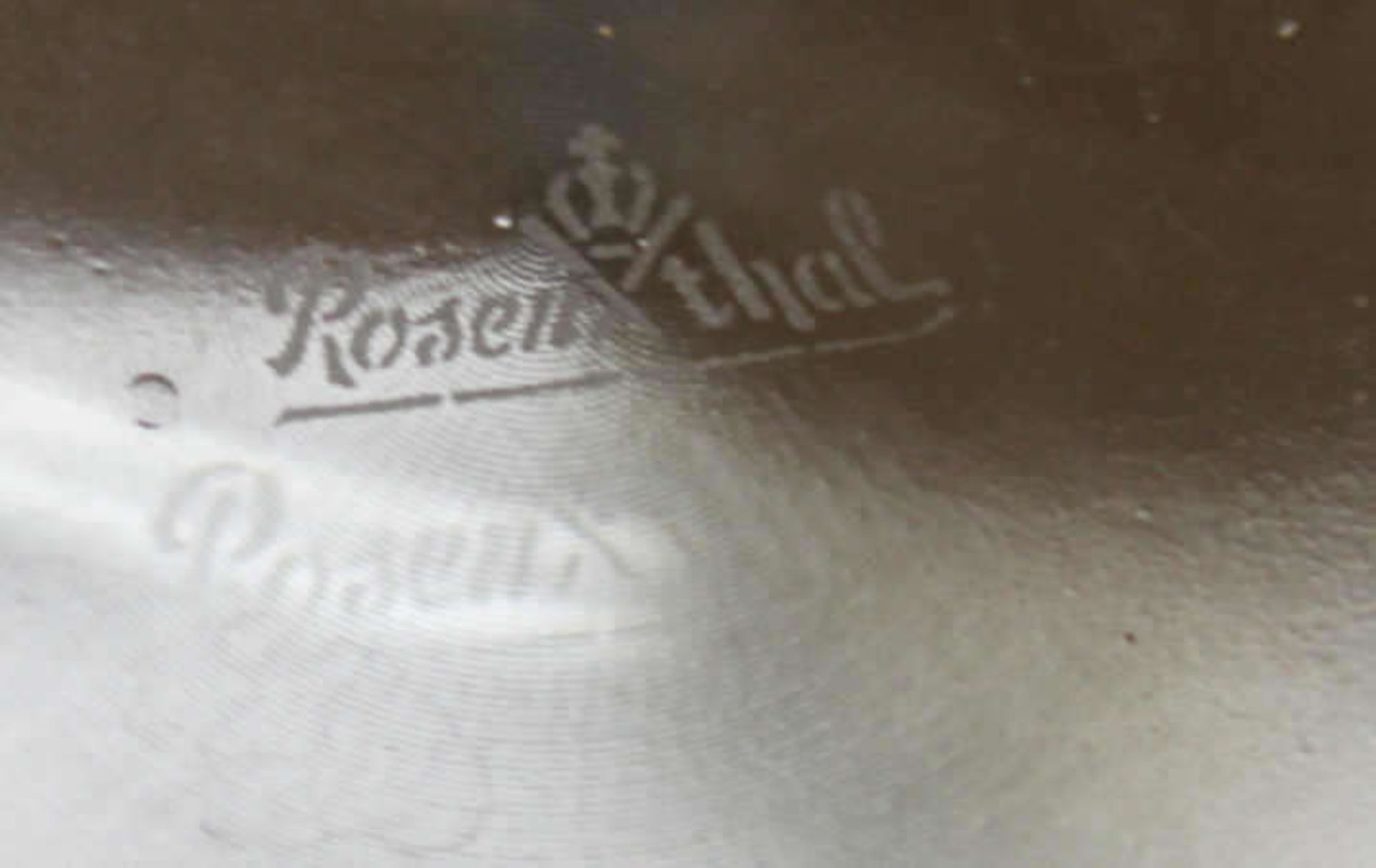 Rosenthal Decanter aus Glas, Höhe ca. 21 cm, Durchmesser ca. 21 cm. Guter Zustand. - Bild 3 aus 3