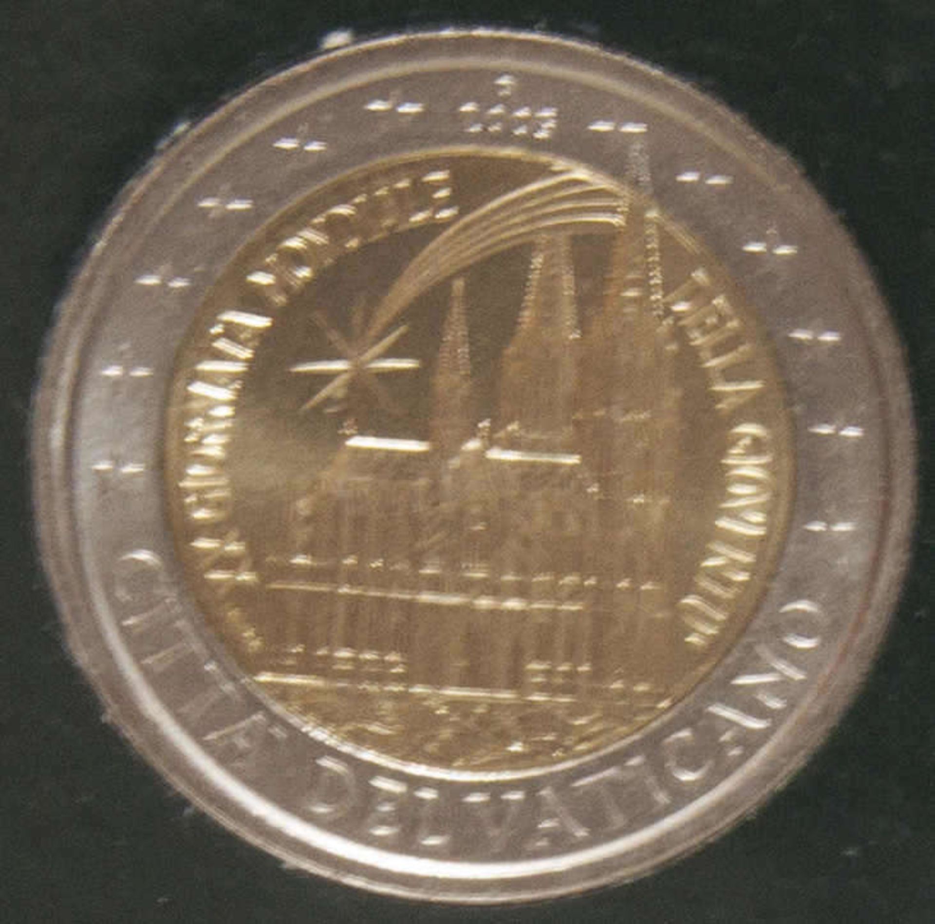 Vatikan 2005, 2.- Euro - Sondermünze "XX. Weltjugendtag Köln". Unter dem Pontifikat von Papst
