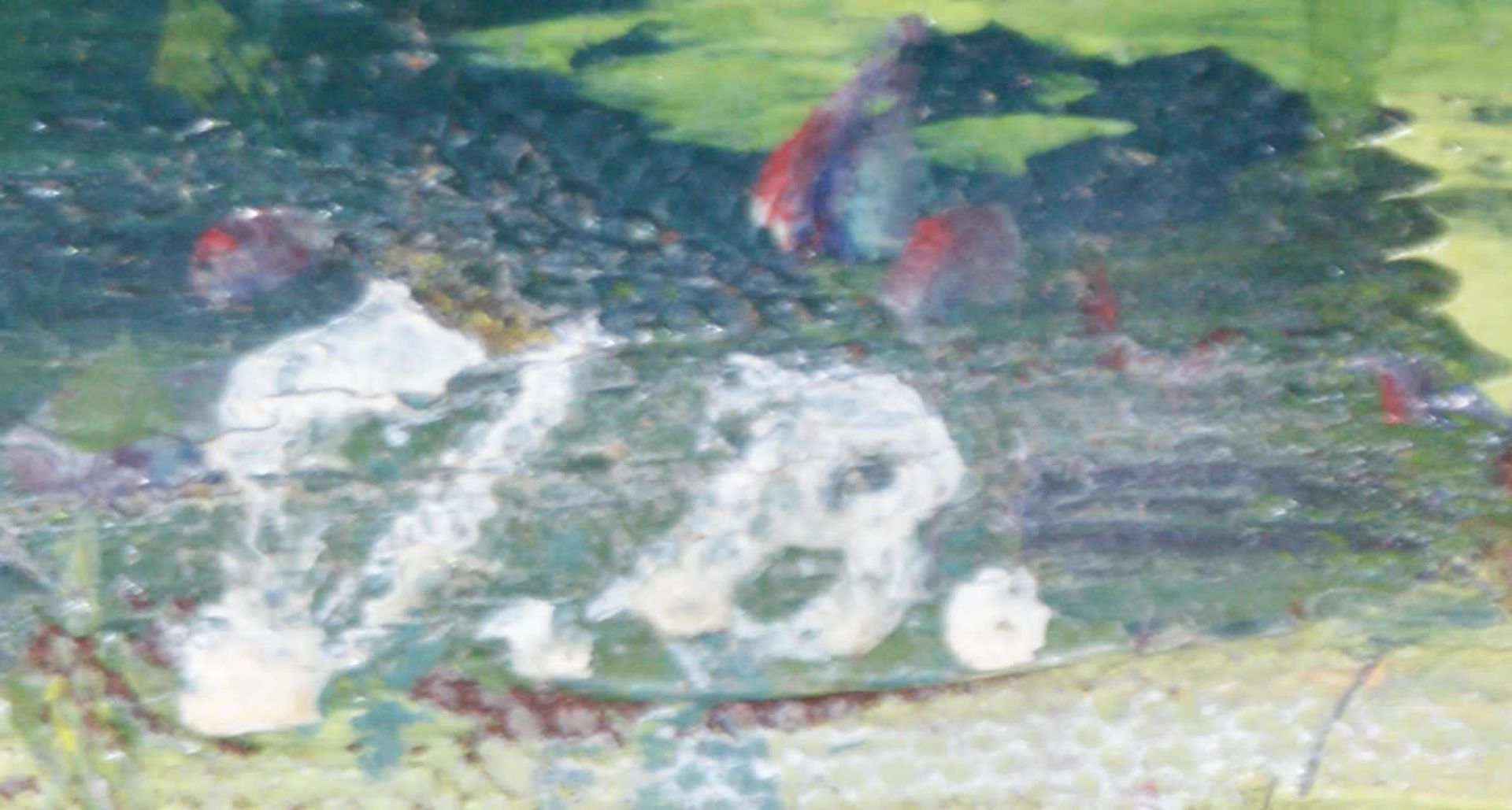 Monogrammist J.B. "Im Park", Ölgemälde auf Malkarton, rechts unten Monogramm J. B., im altem Rahmen. - Bild 2 aus 3