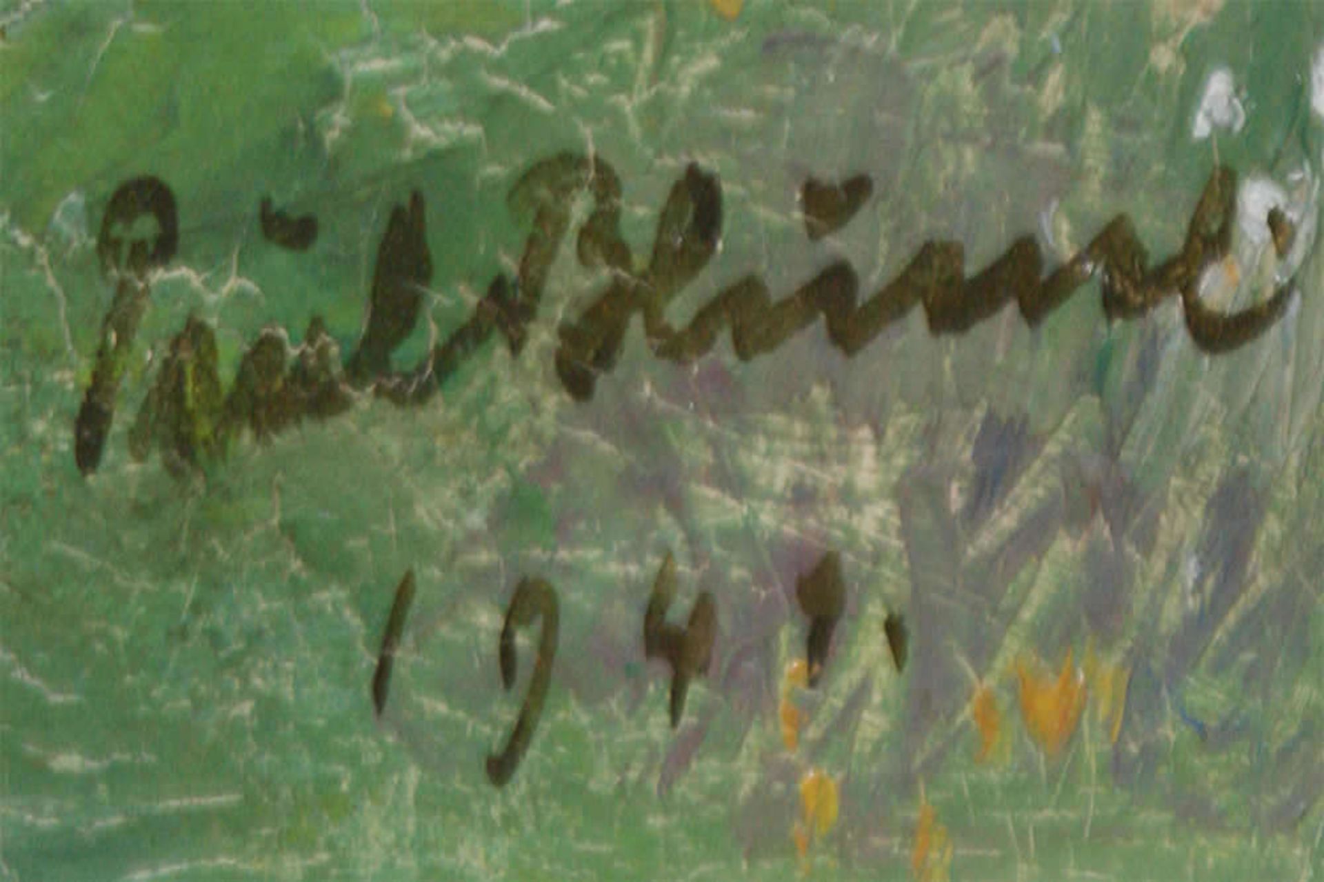 Paul Blume (1900-1981), Ölgemälde auf Leinwand, "Imposanter Baum am Wegesrand", rechts unten - Bild 2 aus 3