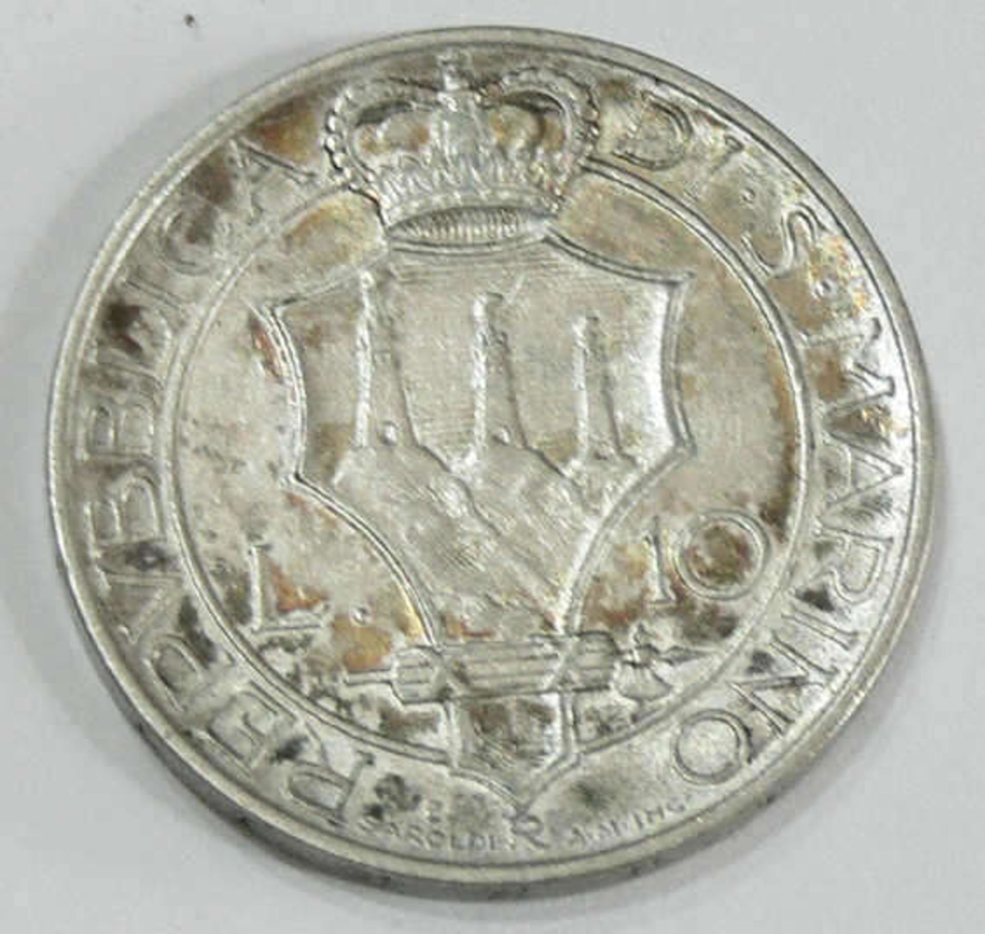 San Marino 1935, 10.- Lire - Silbermünze. Erhaltung: ss. San Marino 1935, 10.- Lire - silver coin. - Bild 2 aus 2