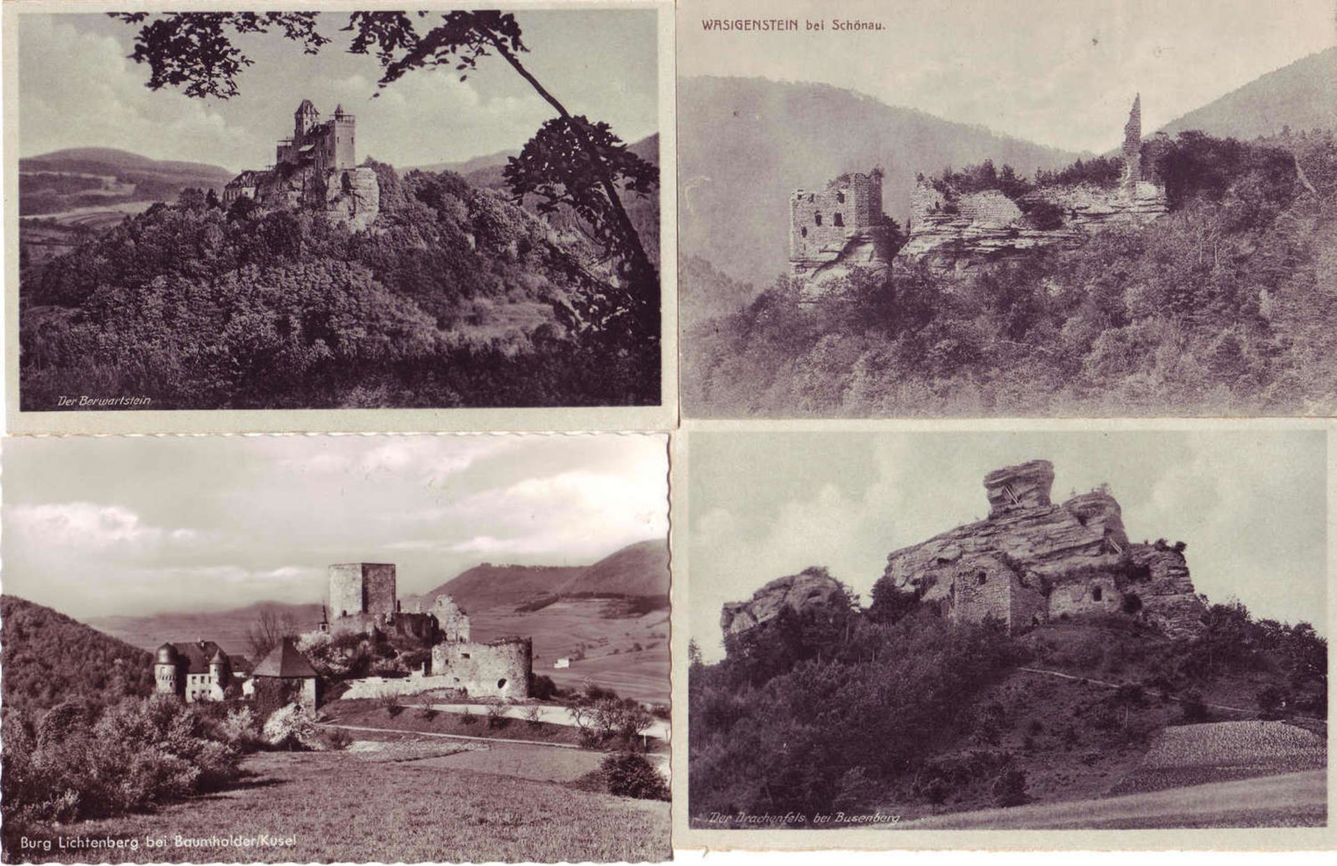 Lot alte Postkarten aus der Pfalz (Dahner Felsenland, Wasgau, Bad Bergzabern, Landau etc) mit vielen - Bild 2 aus 9