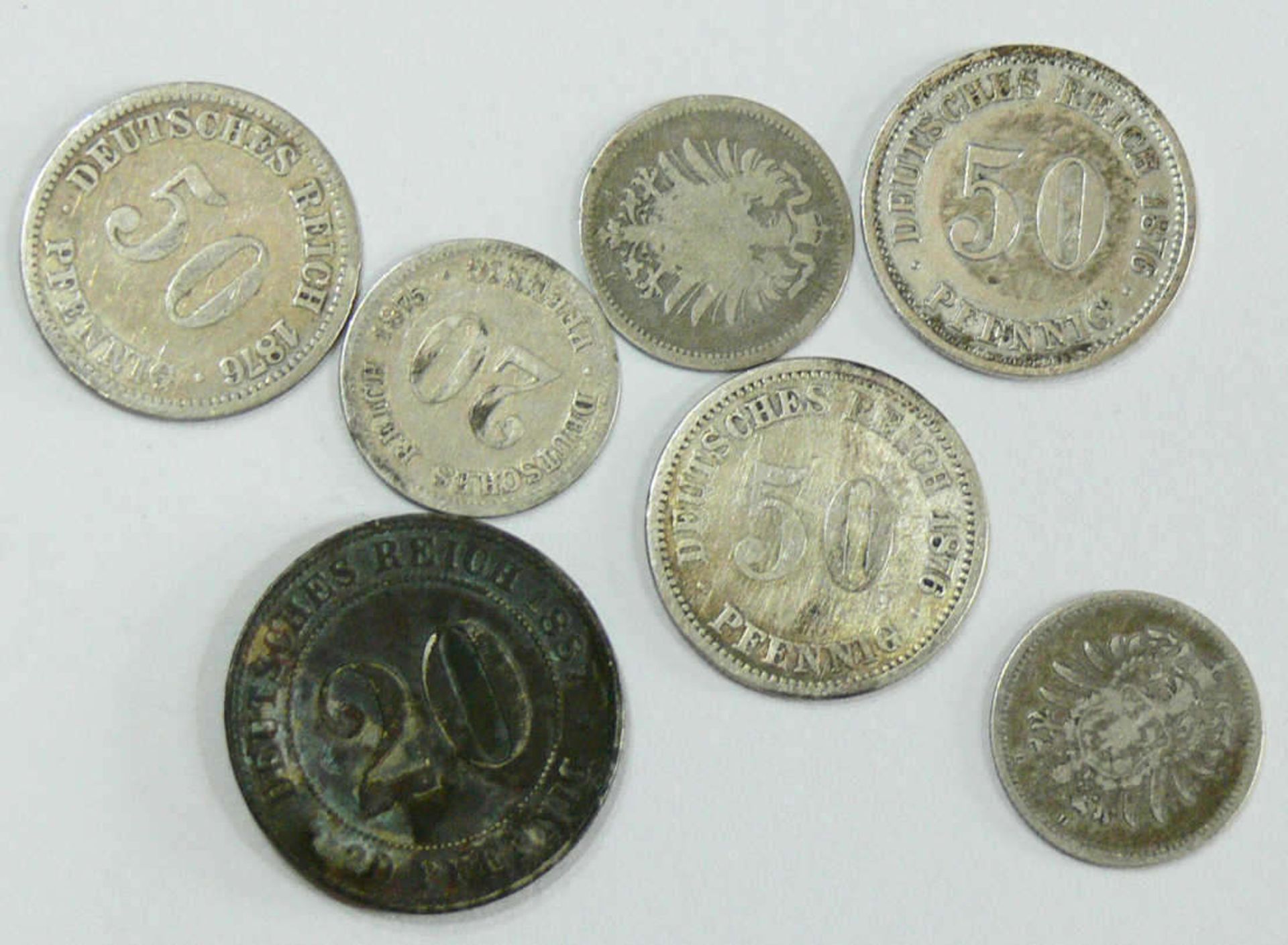 Deutsches Kaiserreich, Lot Kleinmünzen. Bitte besichtigen. German Empire, Lot small coins. Please