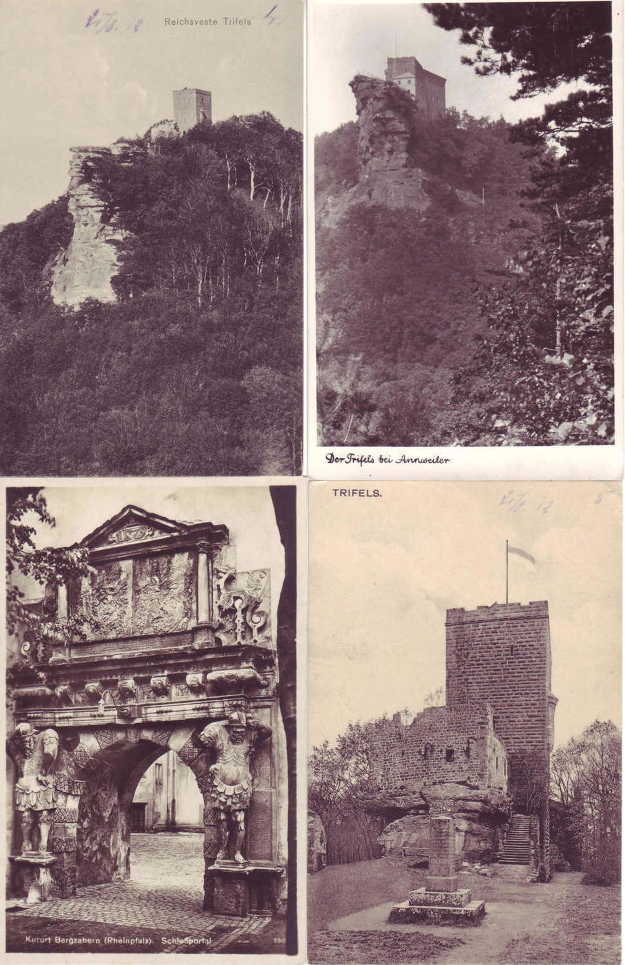 Lot alte Postkarten aus der Pfalz (Dahner Felsenland, Wasgau, Bad Bergzabern, Landau etc) mit vielen - Bild 7 aus 9