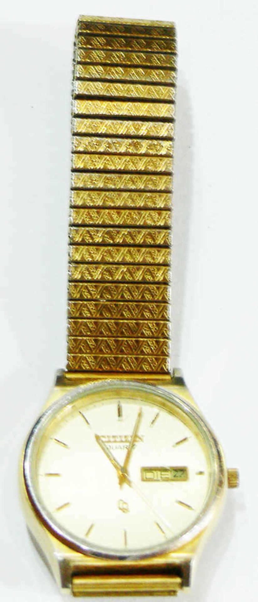 Citizen Quarz Herren - Armbanduhr. Bicolor - Gehäuse und Bicolor - Flexarmband. Goldene - Bild 3 aus 3
