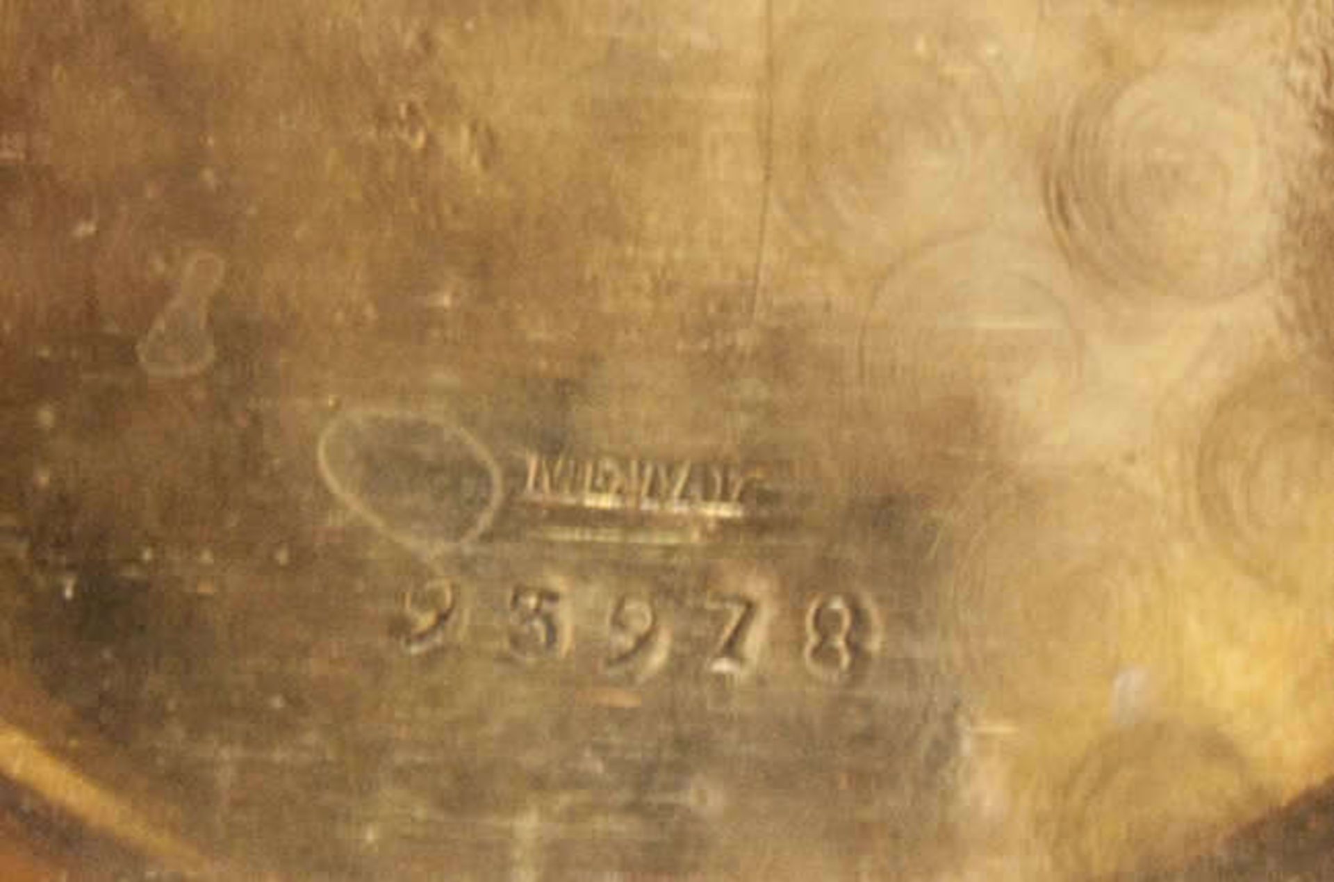 Gold - Taschenuhr von ANCRE. Gold 585. Zwei Deckel mit Goldpunze, Innendeckel Metall. Schriftzug - Bild 6 aus 6