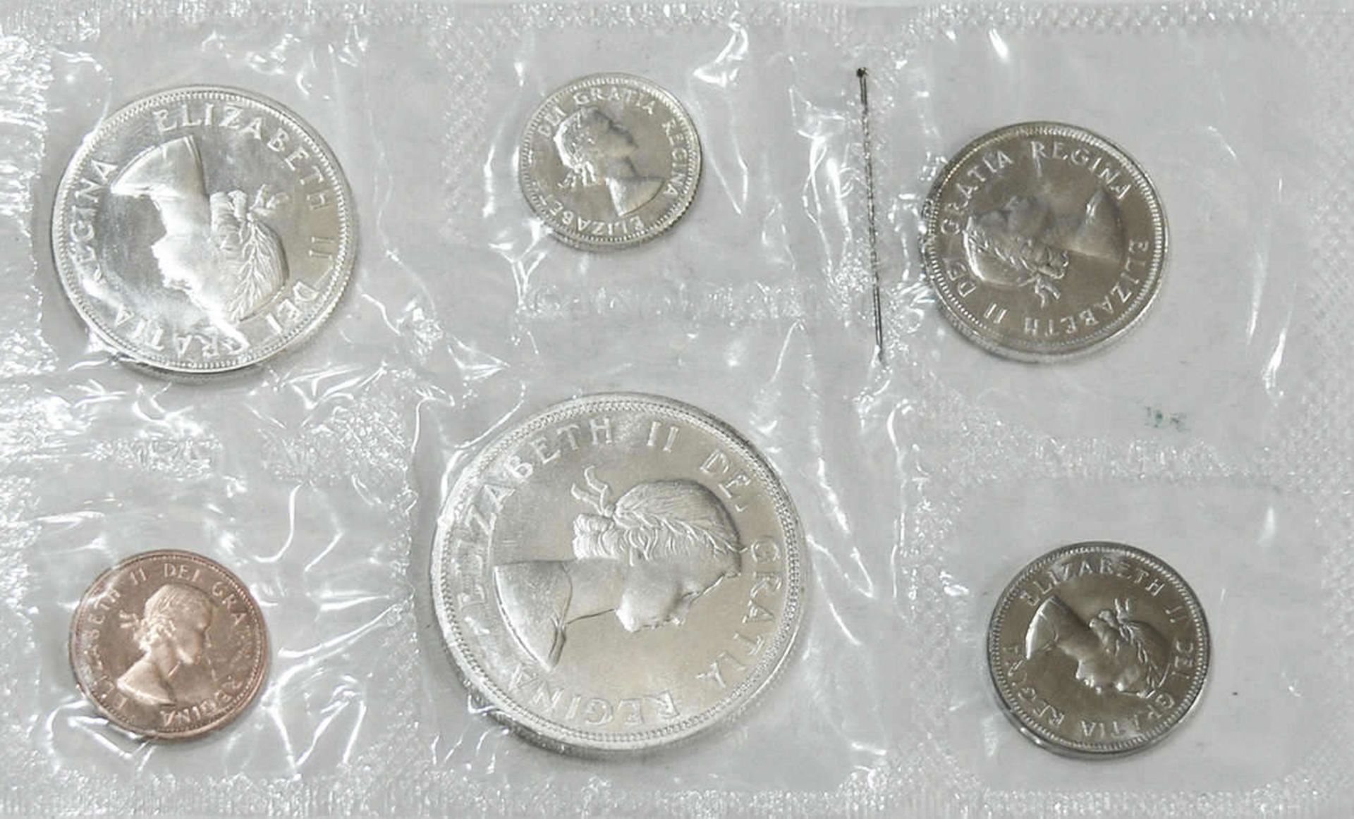 Kanada 1964 , Kursmünzsatz, Silber. Erhaltung: stgl. Canada 1964, exchange rate, silver.