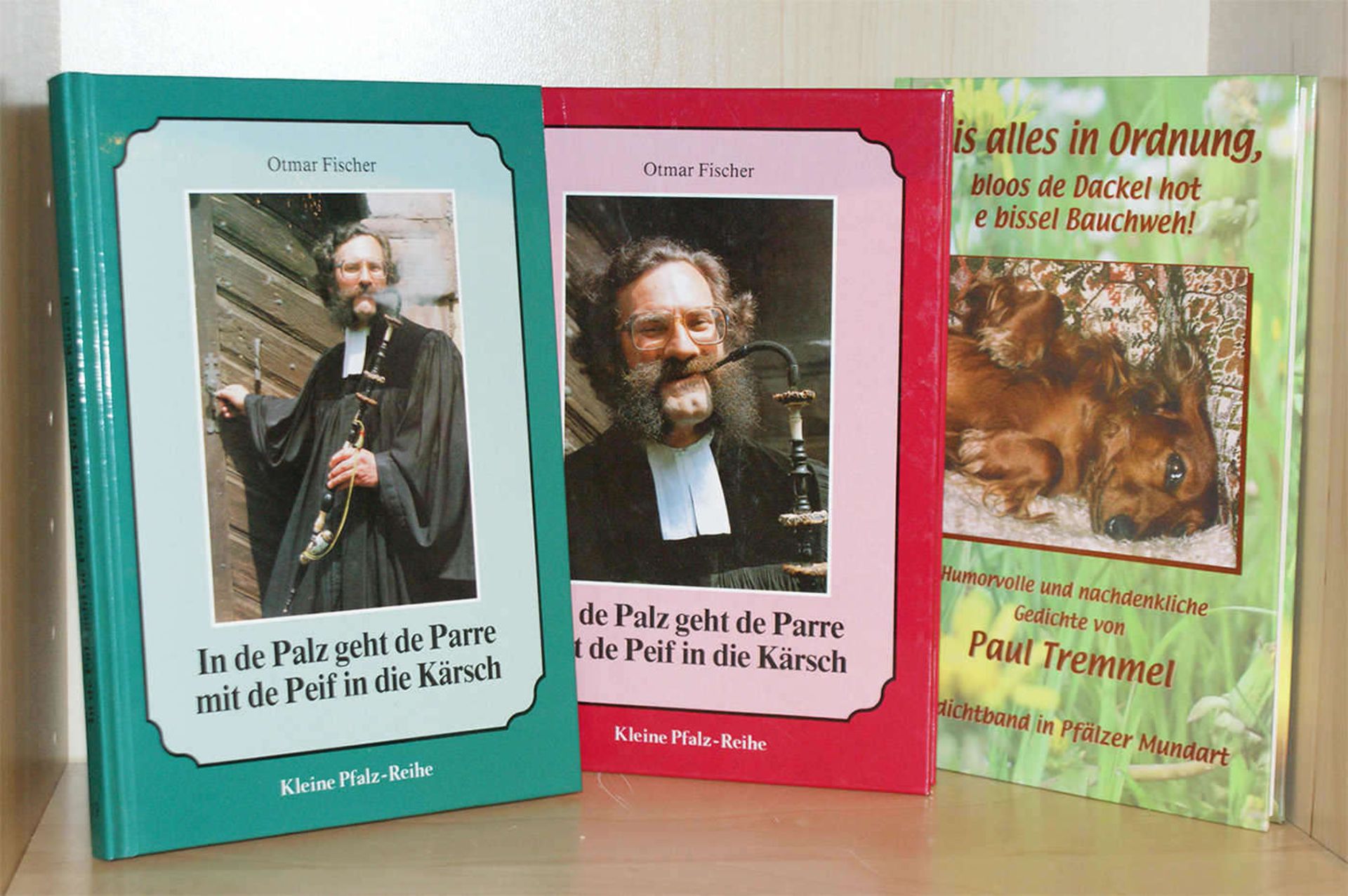 3x Pfälzer Literatur, handsigniert, 2x Ottmar Fischer, sowie 1x Paul Tremmel. Guter Zustand.
