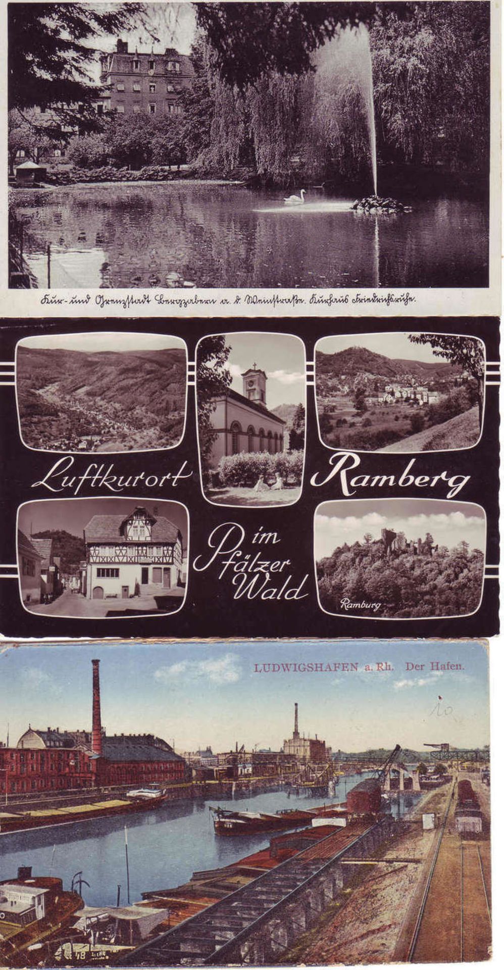 Lot alte Postkarten aus der Pfalz (Dahner Felsenland, Wasgau, Bad Bergzabern, Landau etc) mit vielen - Bild 9 aus 9