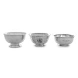 Three American Silver Revere Bowls, Various Makers, comprising an example by Becht & Hartl; an