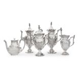 An American Silver-Plate Coffee Service, WILCOX SILVERPLATE CO., MERIDEN, CT, in the Aesthetic