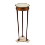 A Directoire Mahogany Gueridon Height 28 1/2 x diameter of top 11 inches.