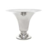An American Silver Trumpet Vase, Towle Silversmiths, Newburyport, MA, having a flared mouth,
