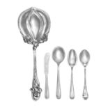 A Group of American Silver Flatware Articles, Various Makers, 19th/20th Century, comprising 13