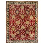 An Agra Wool Rug 15 feet 8 inches x 13 feet 6 inches.