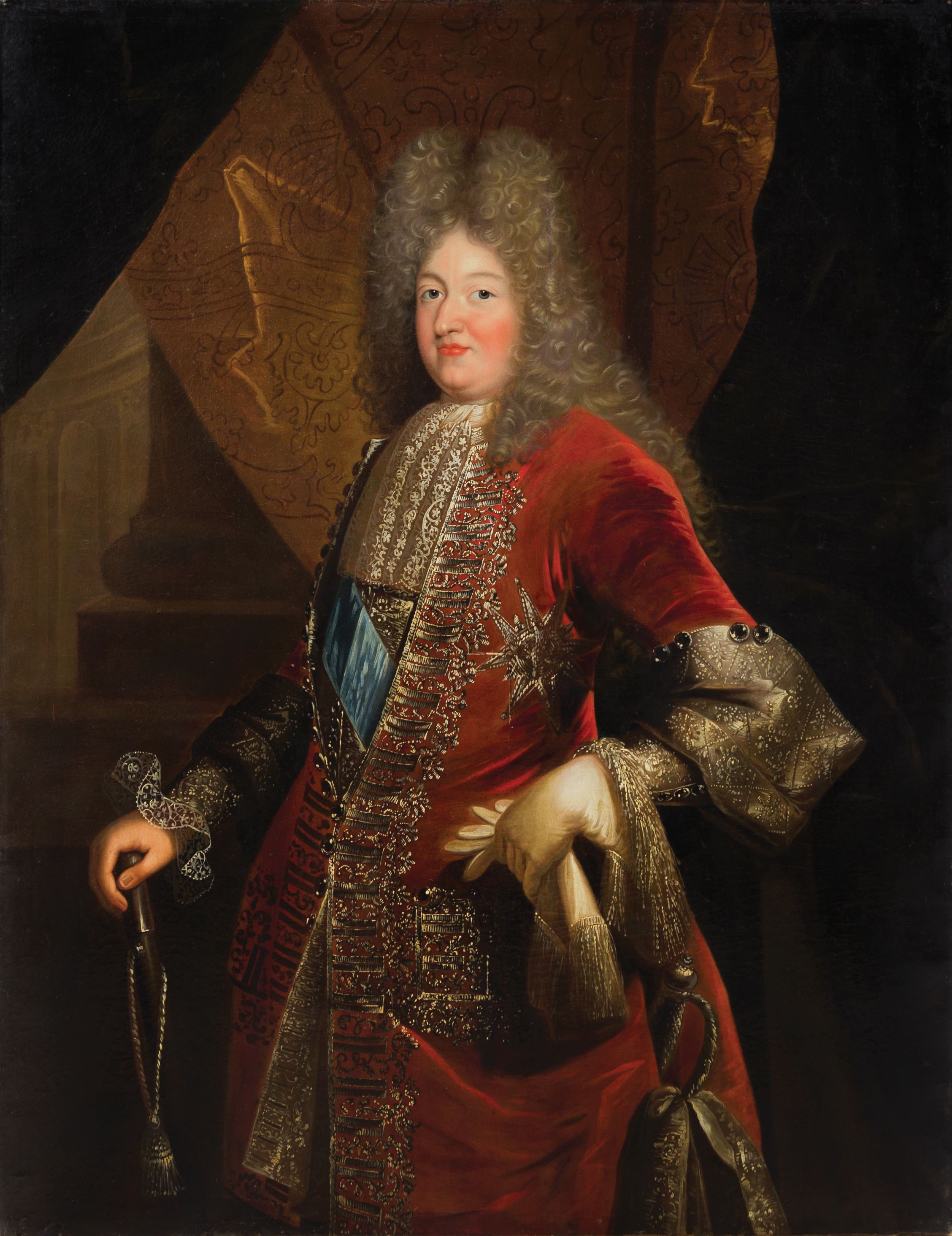 French School, (18th Century), Portrait of Nicolas de Largilliere